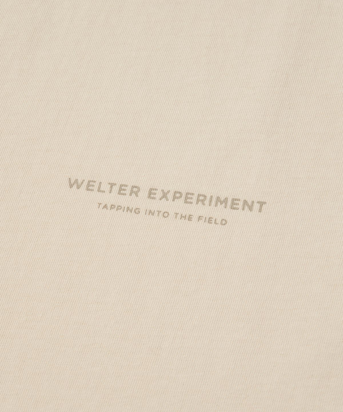 웰터 익스페리먼트(WELTER EXPERIMENT) TREE RING T-SHIRT_CREAM