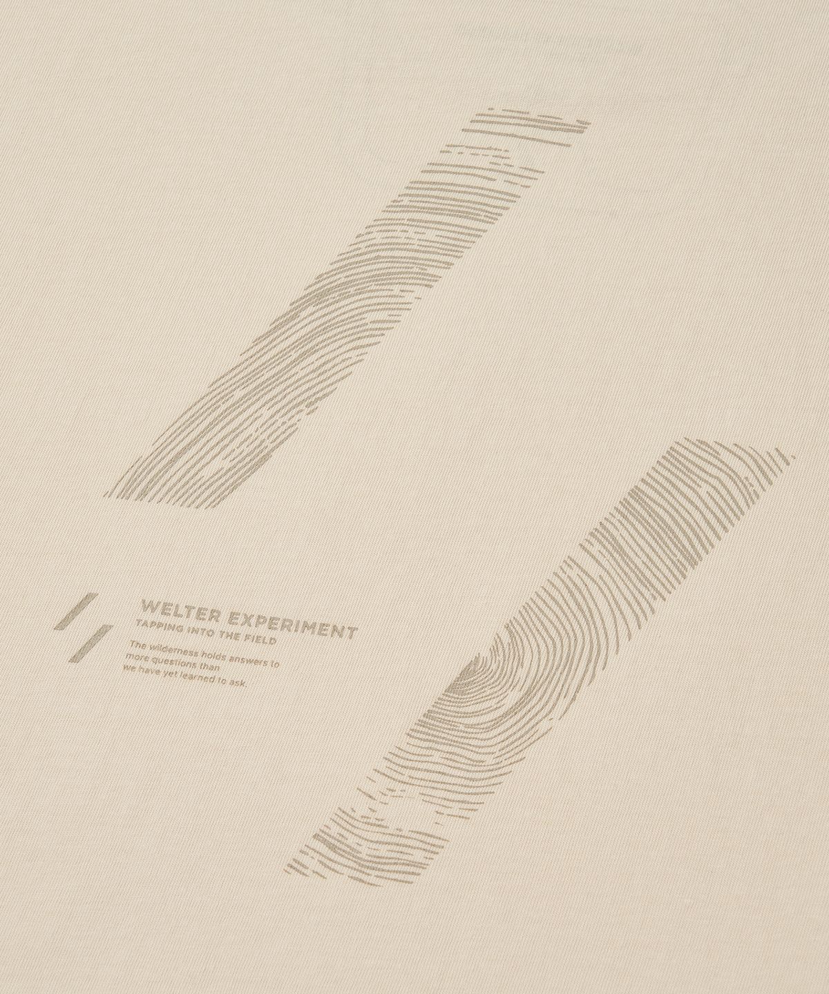 웰터 익스페리먼트(WELTER EXPERIMENT) TREE RING T-SHIRT_CREAM