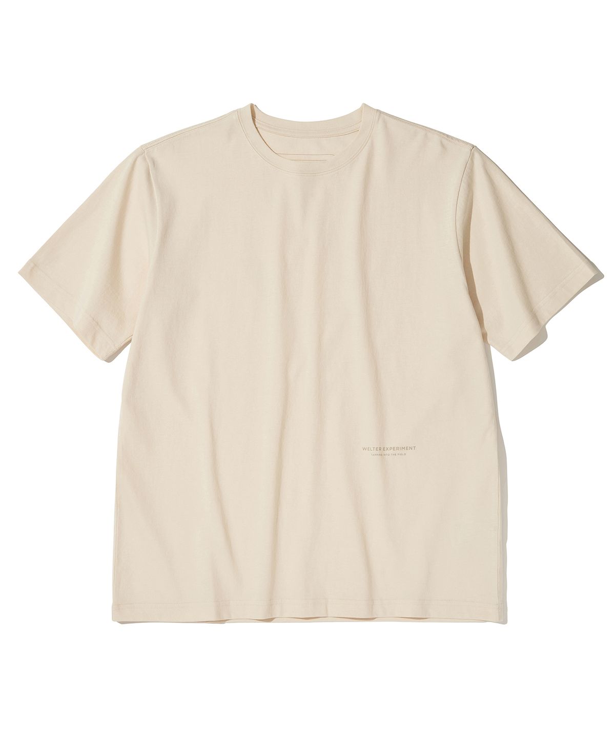 웰터 익스페리먼트(WELTER EXPERIMENT) TREE RING T-SHIRT_CREAM