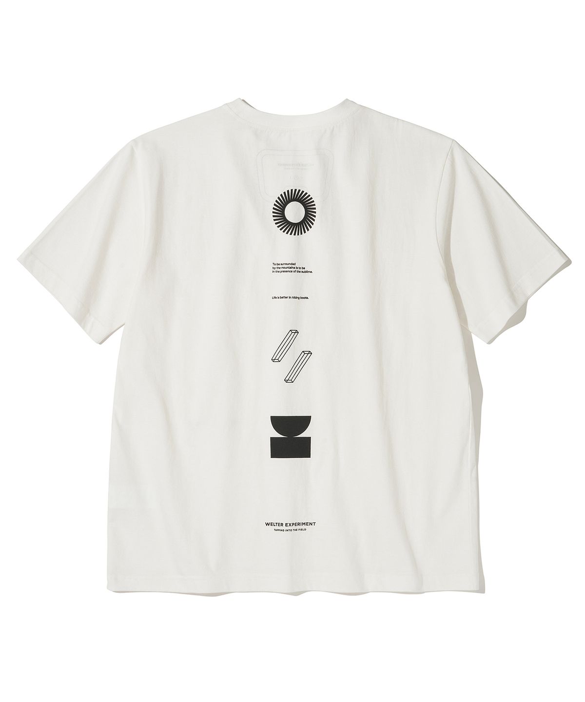 웰터 익스페리먼트(WELTER EXPERIMENT) NATURE BALANCE T-SHIRT_WHITE