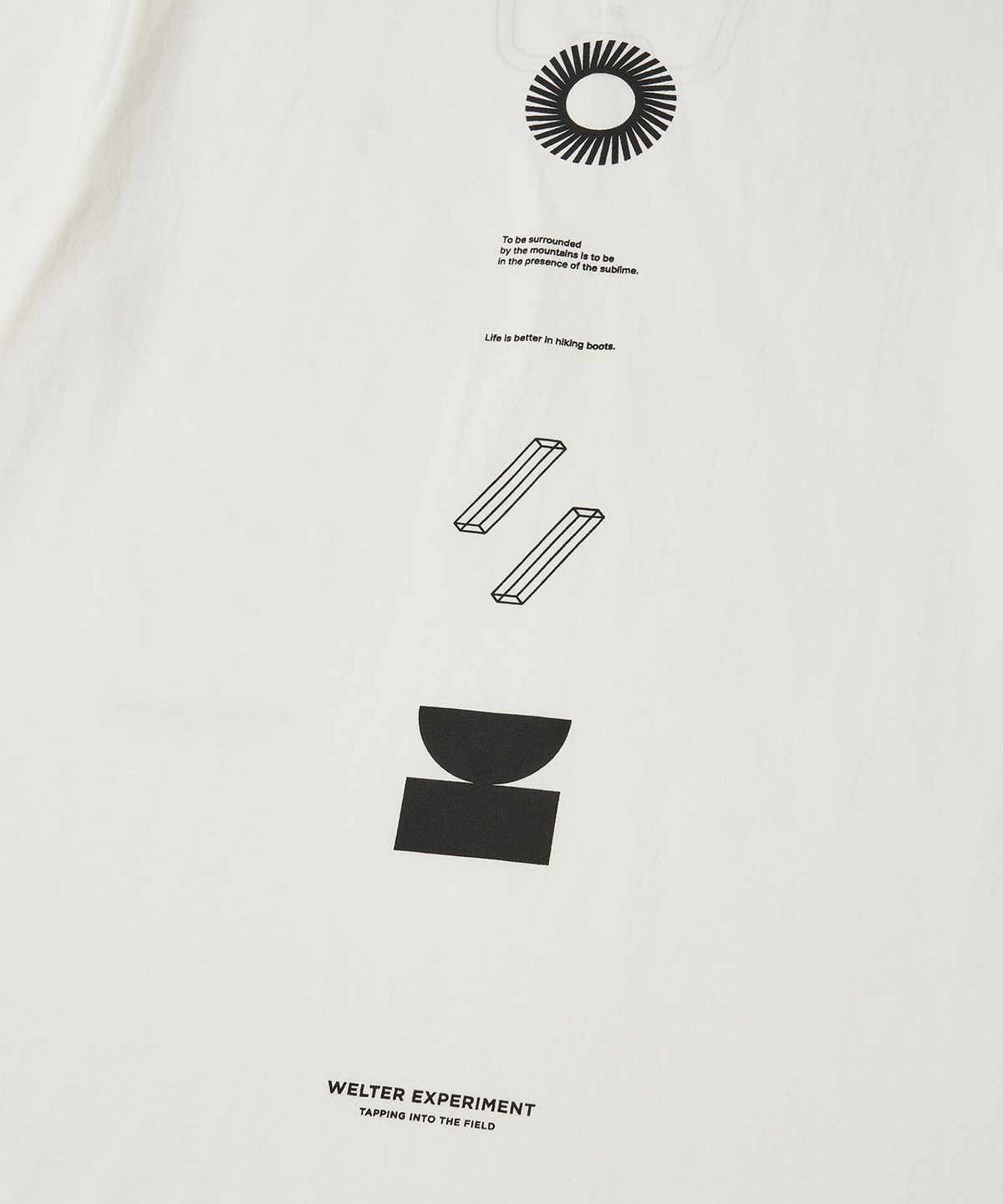 웰터 익스페리먼트(WELTER EXPERIMENT) NATURE BALANCE T-SHIRT_WHITE