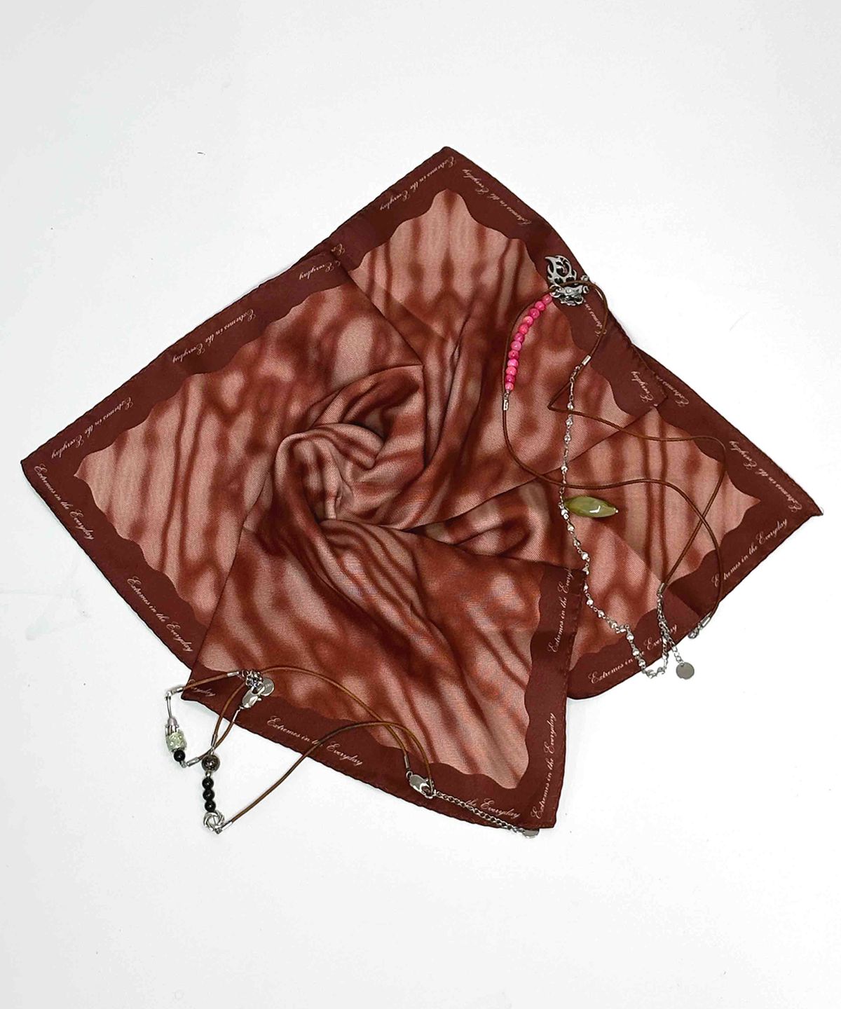 킴지수(KIMZISU) Haze Motif Mini Scarf 45 _ RED