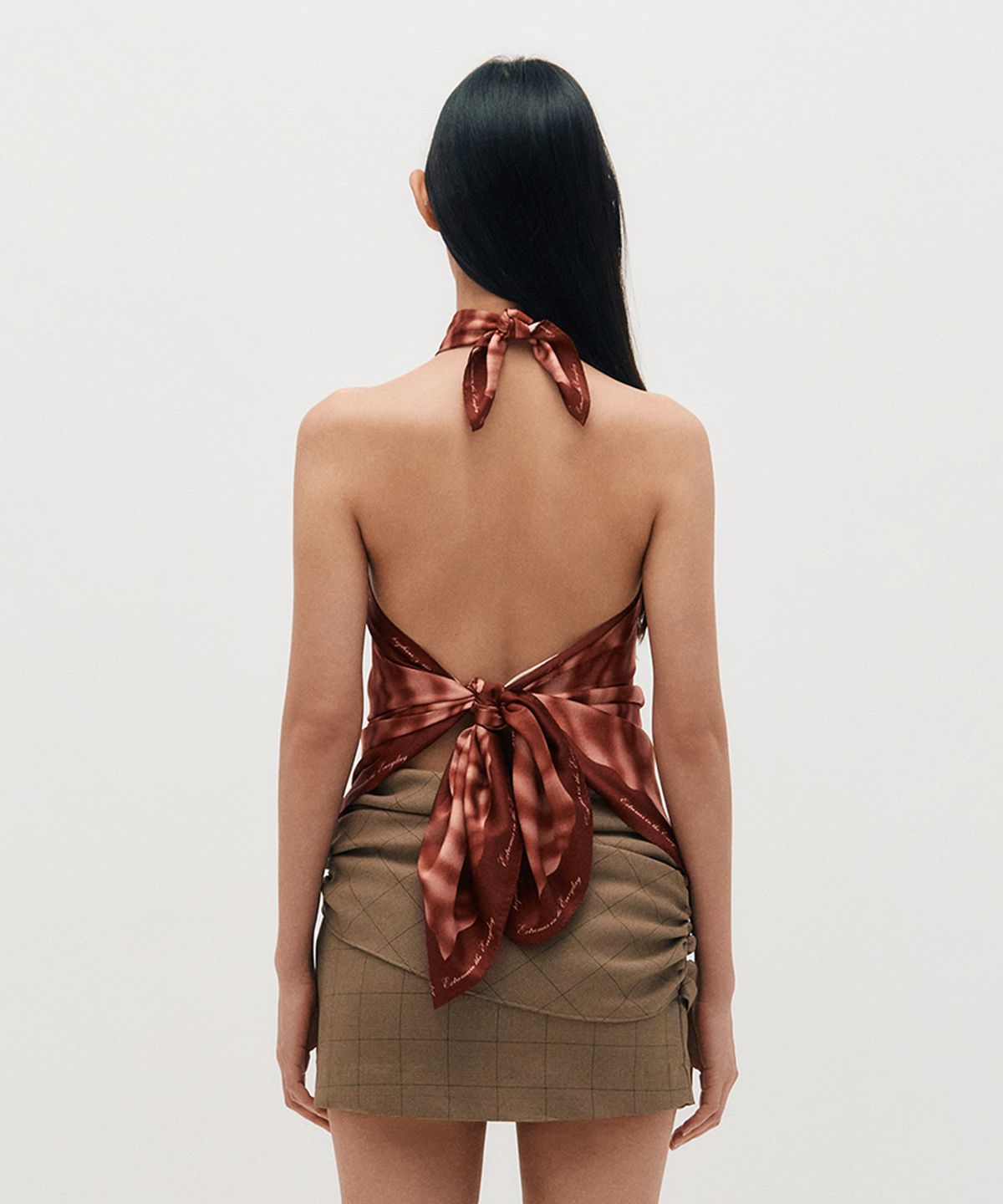 킴지수(KIMZISU) Haze Motif Square Scarf 95 _ RED