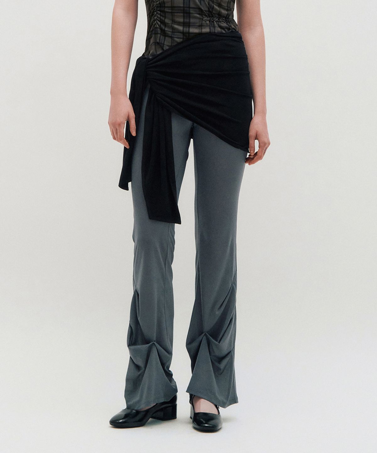 킴지수(KIMZISU) Layered Wrap Tie _ BLACK