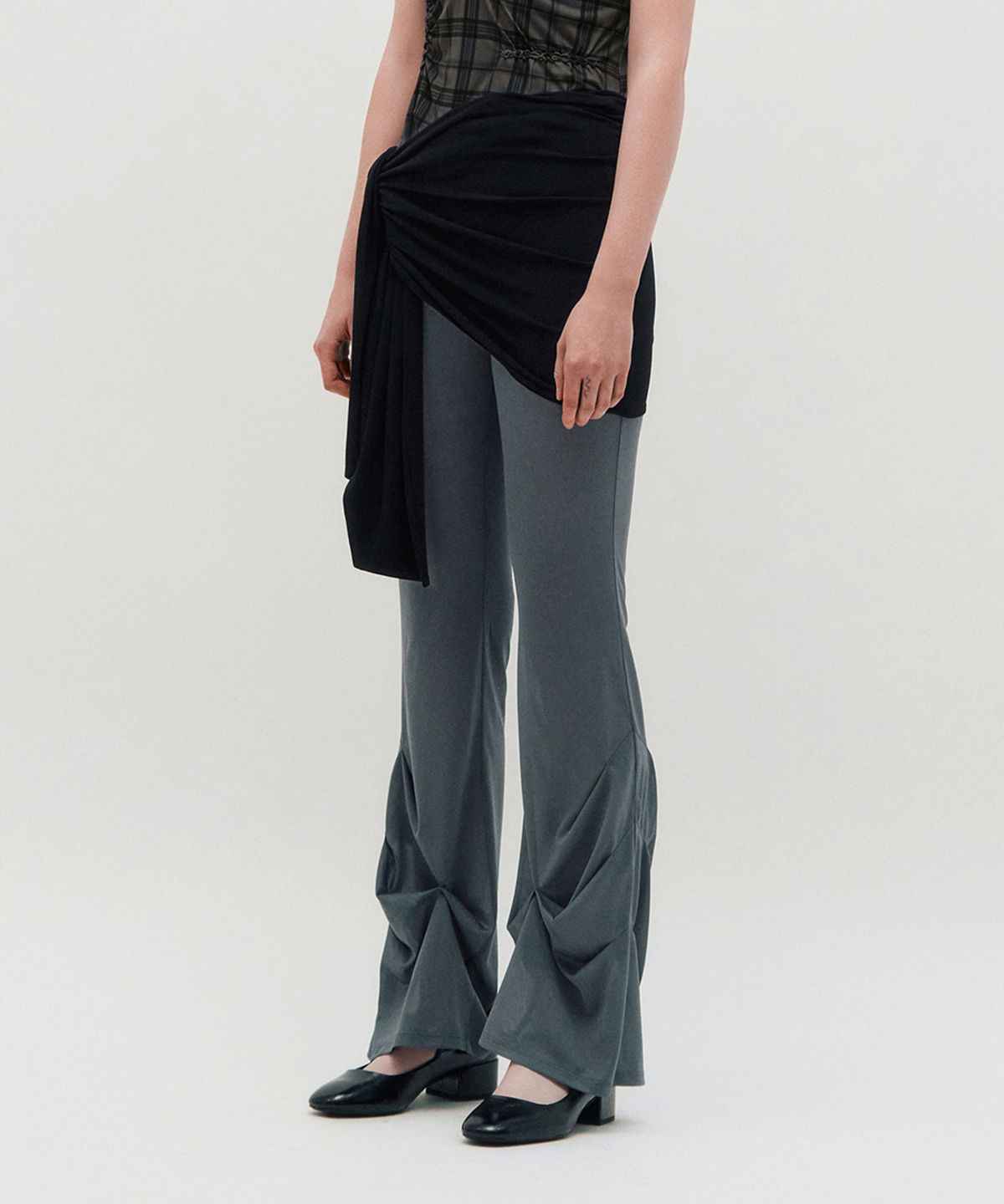 킴지수(KIMZISU) Layered Wrap Tie _ BLACK