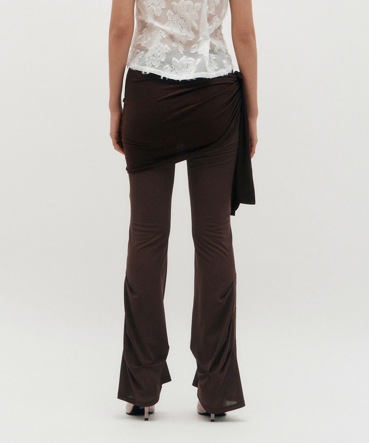킴지수(KIMZISU) Layered Wrap Tie _ BROWN