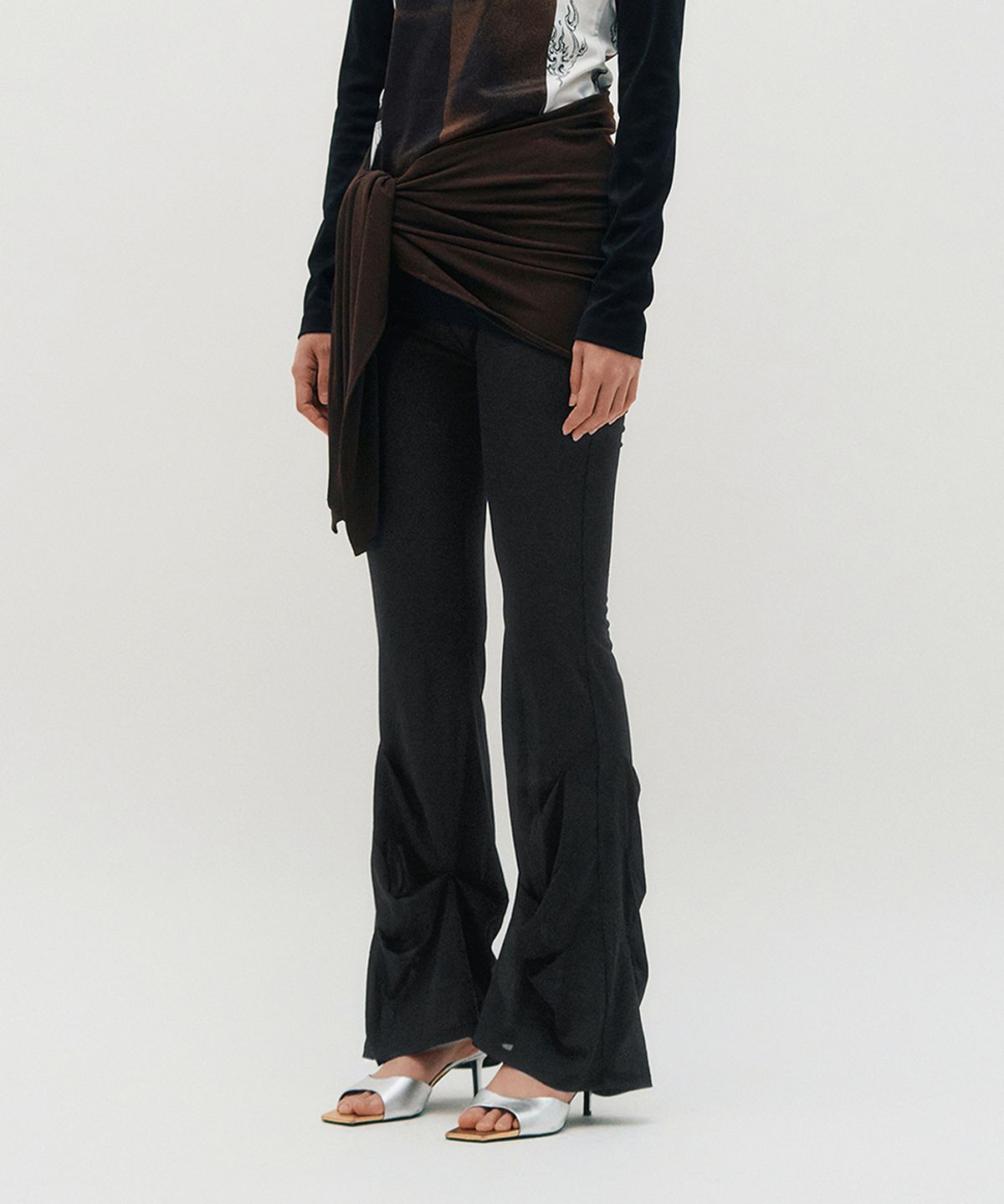 킴지수(KIMZISU) Sheer Layering Pants _ BLACK