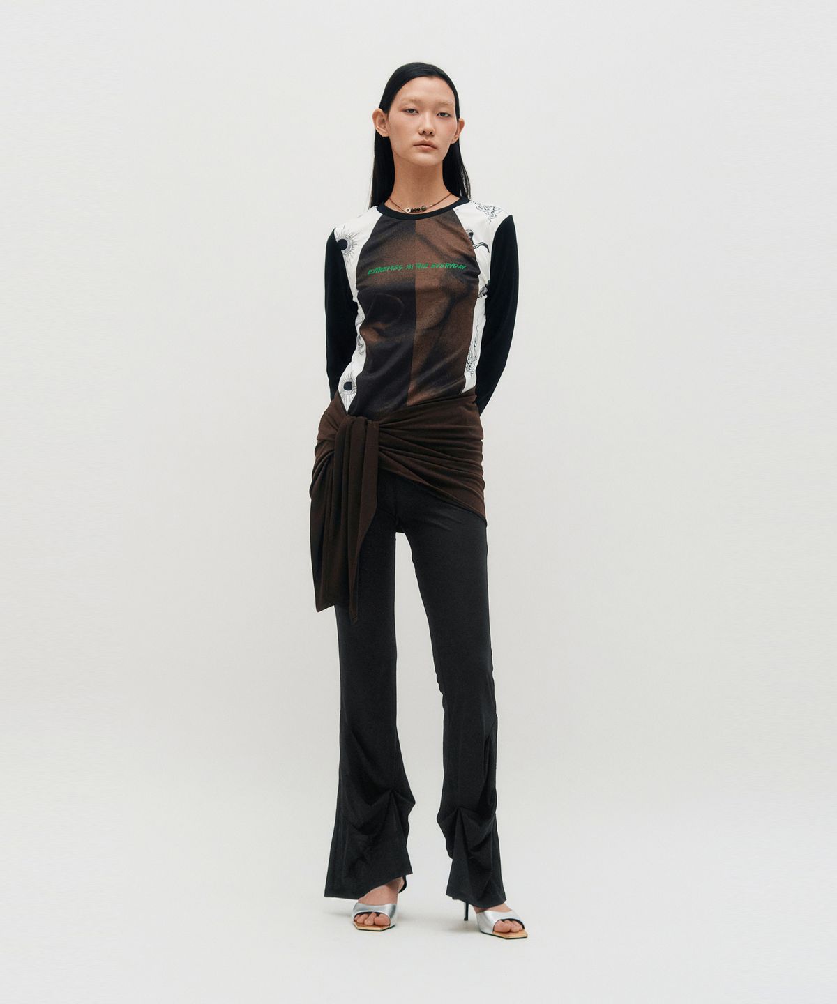 킴지수(KIMZISU) Sheer Layering Pants _ BLACK