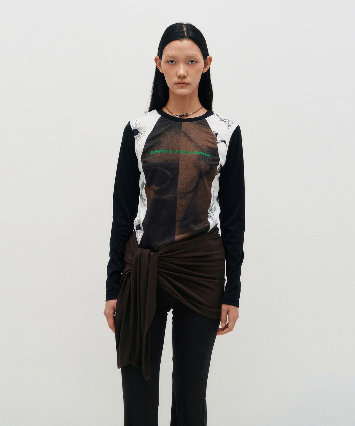 킴지수(KIMZISU) Sheer Layering Pants _ BLACK