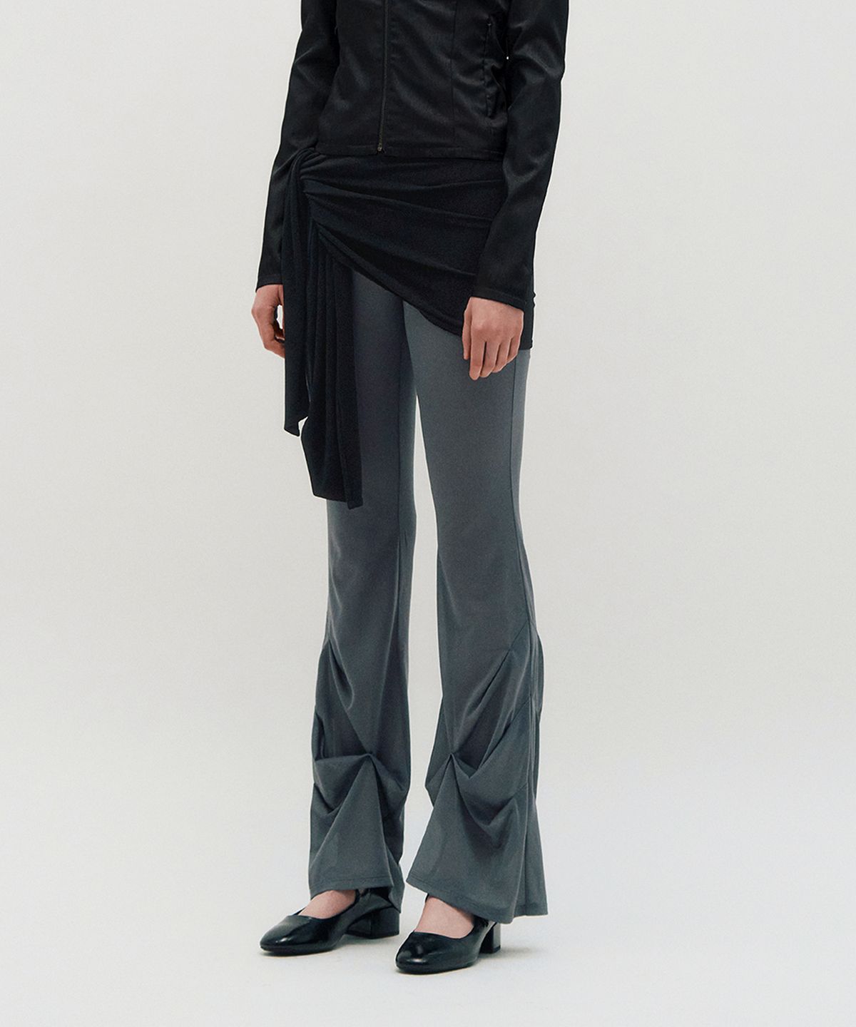 킴지수(KIMZISU) Sheer Layering Pants _ GREY