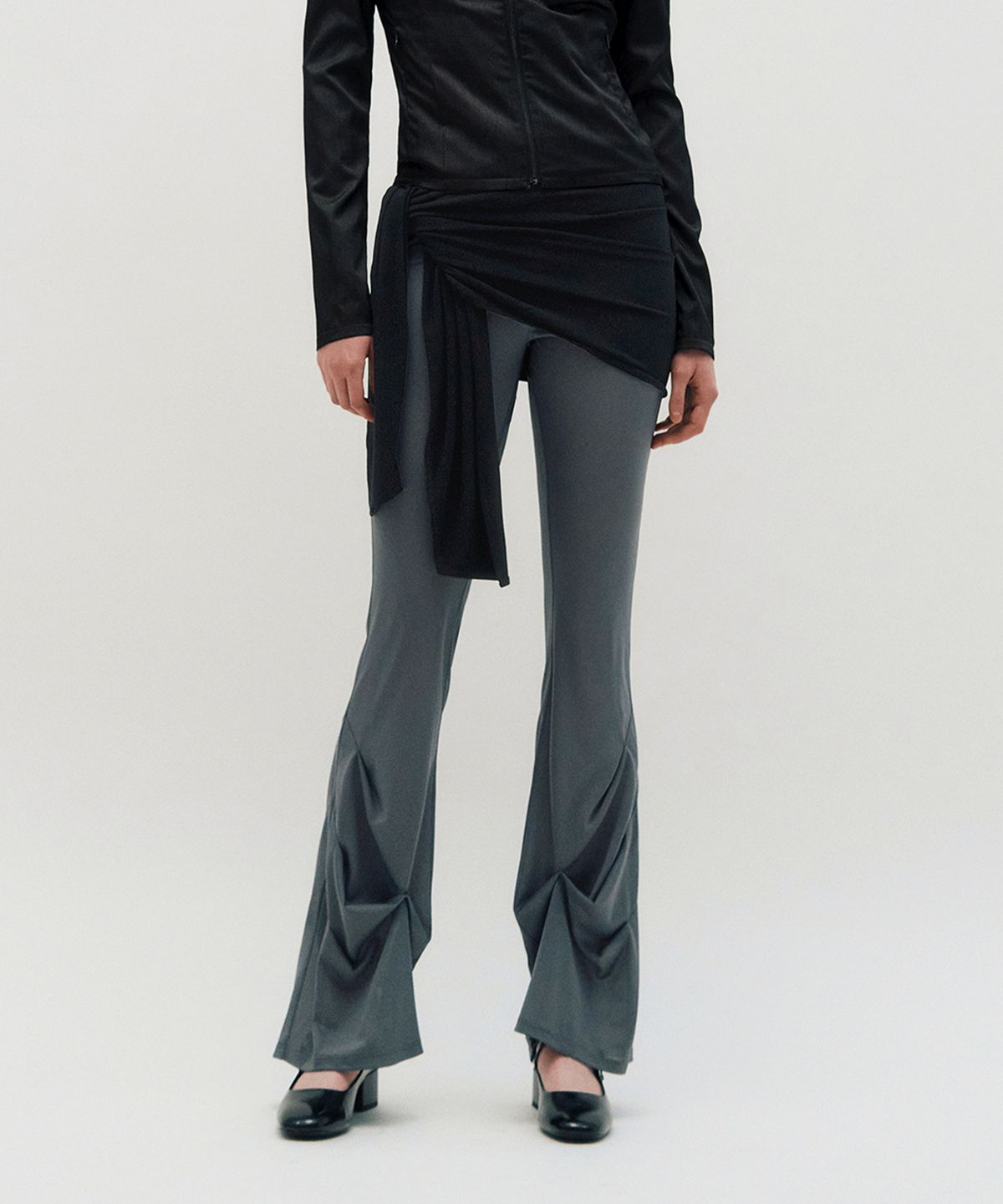 킴지수(KIMZISU) Sheer Layering Pants _ GREY