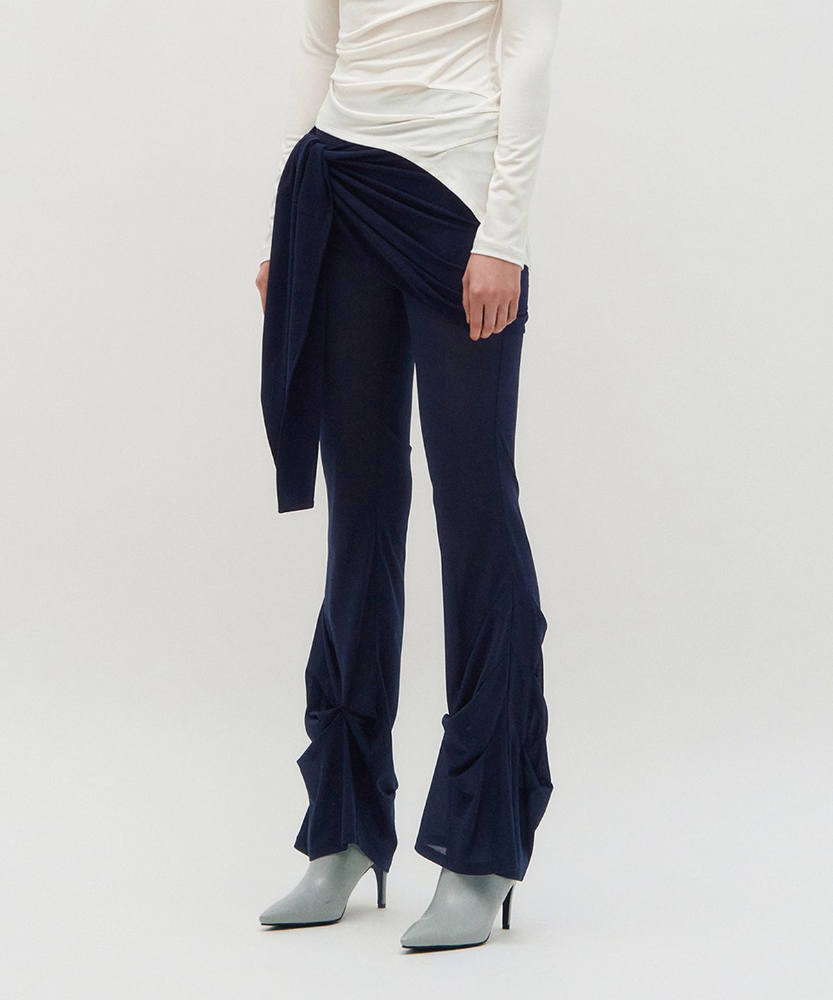킴지수(KIMZISU) Sheer Layering Pants _ NAVY
