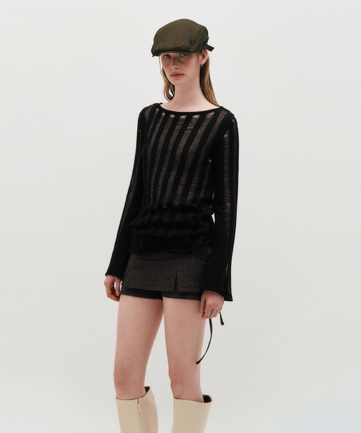 킴지수(KIMZISU) Loose Gauge Knit _ BLACK