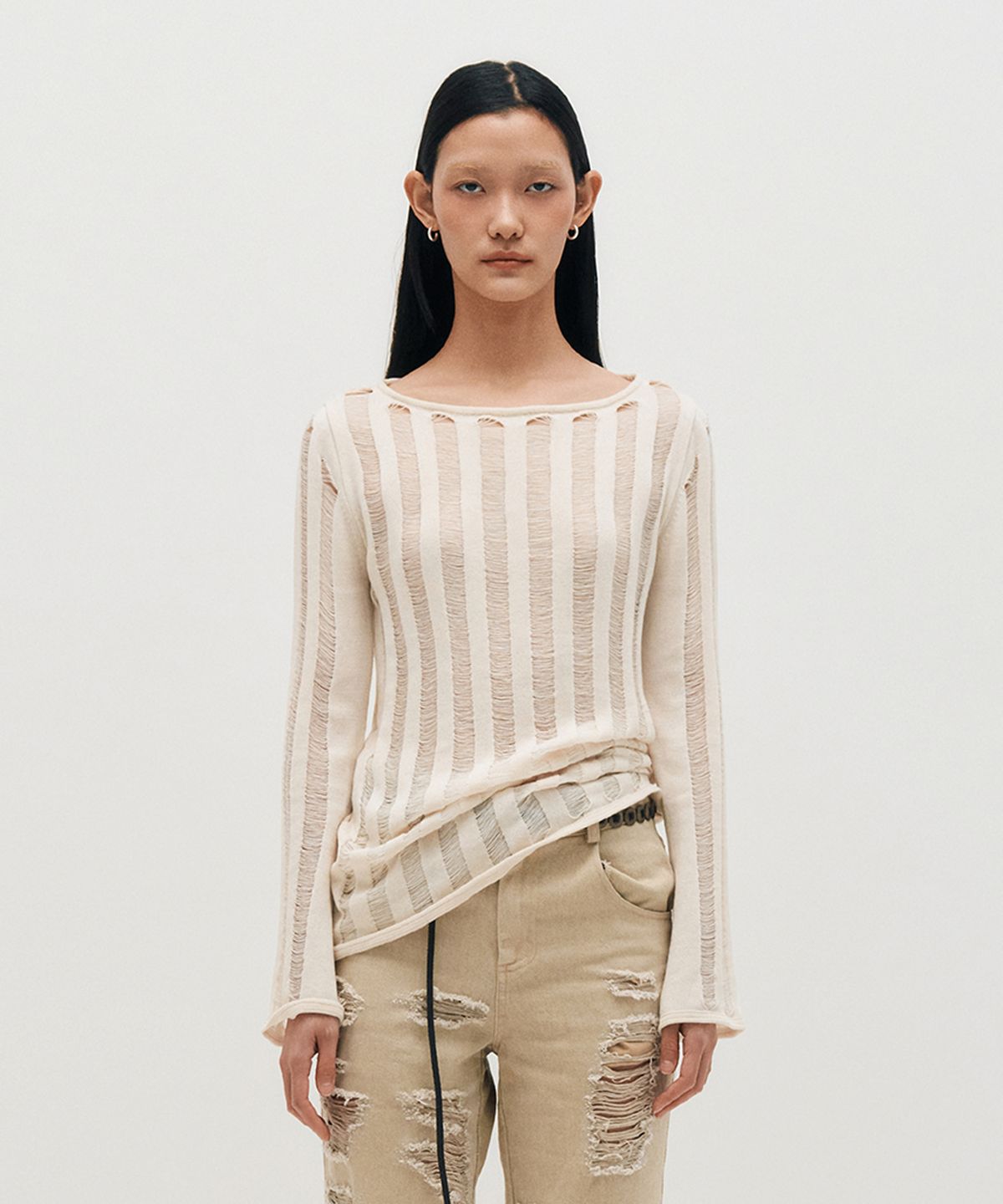 킴지수(KIMZISU) Loose Gauge Knit _ IVORY