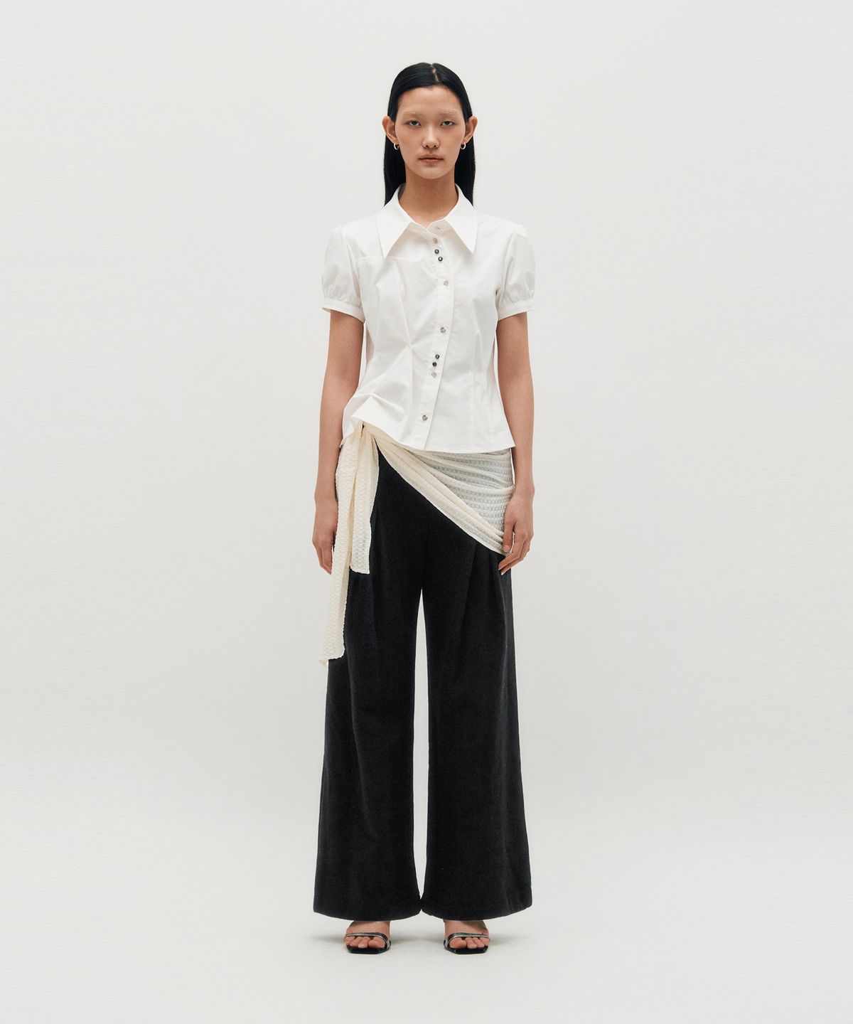 킴지수(KIMZISU) DOZI - Puffed Button Up Shirt _ WHITE