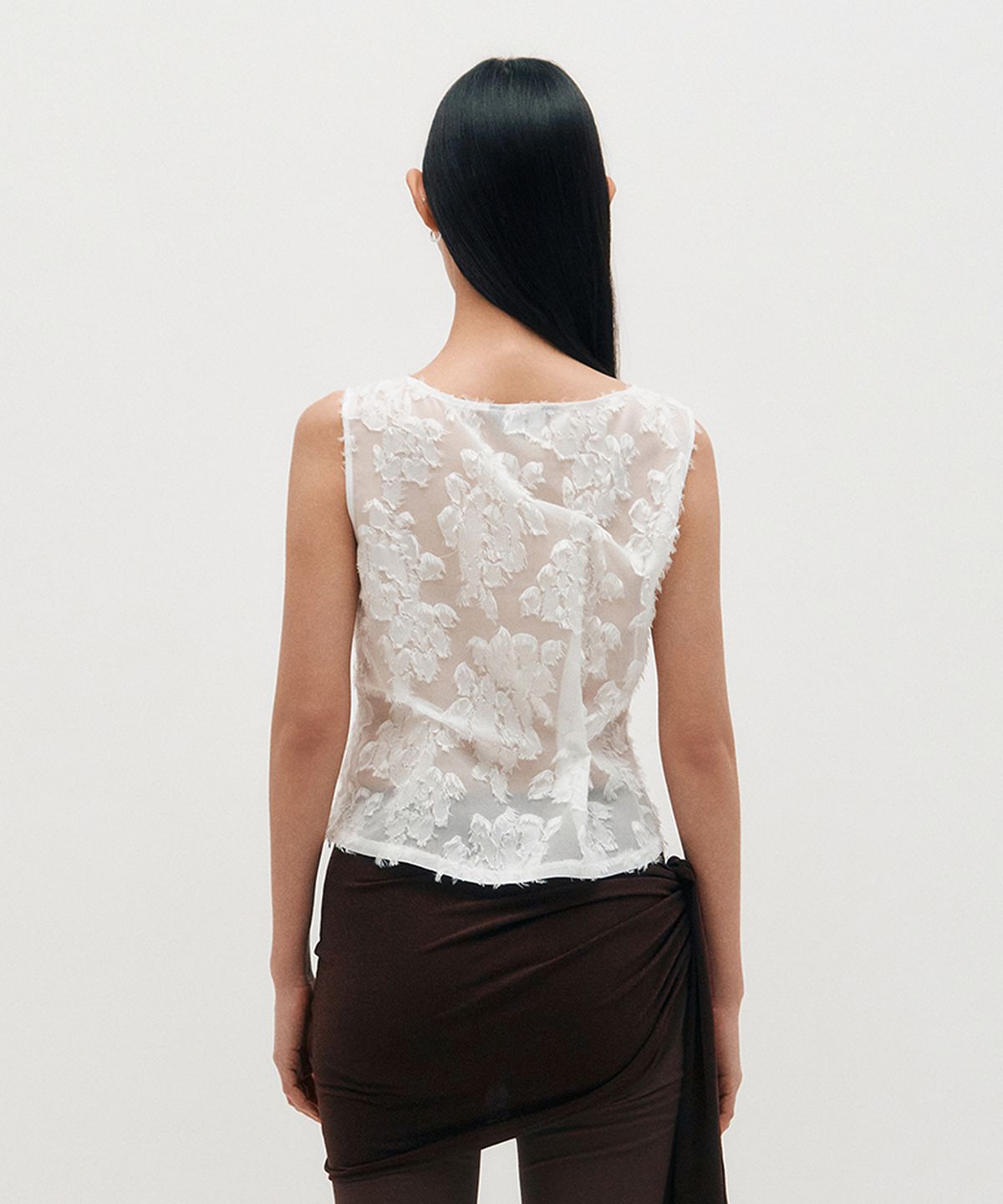 킴지수(KIMZISU) Pinched Sleeveless _ WHITE