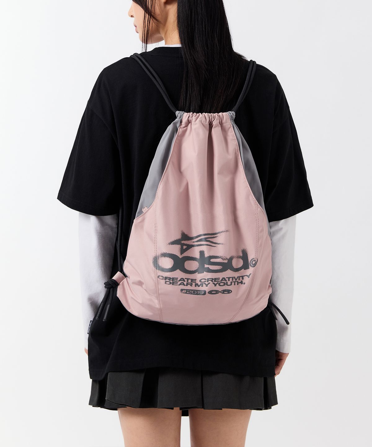 오드스튜디오(ODDSTUDIO) Odsd 커브드 스포티 스트링백 - PINK