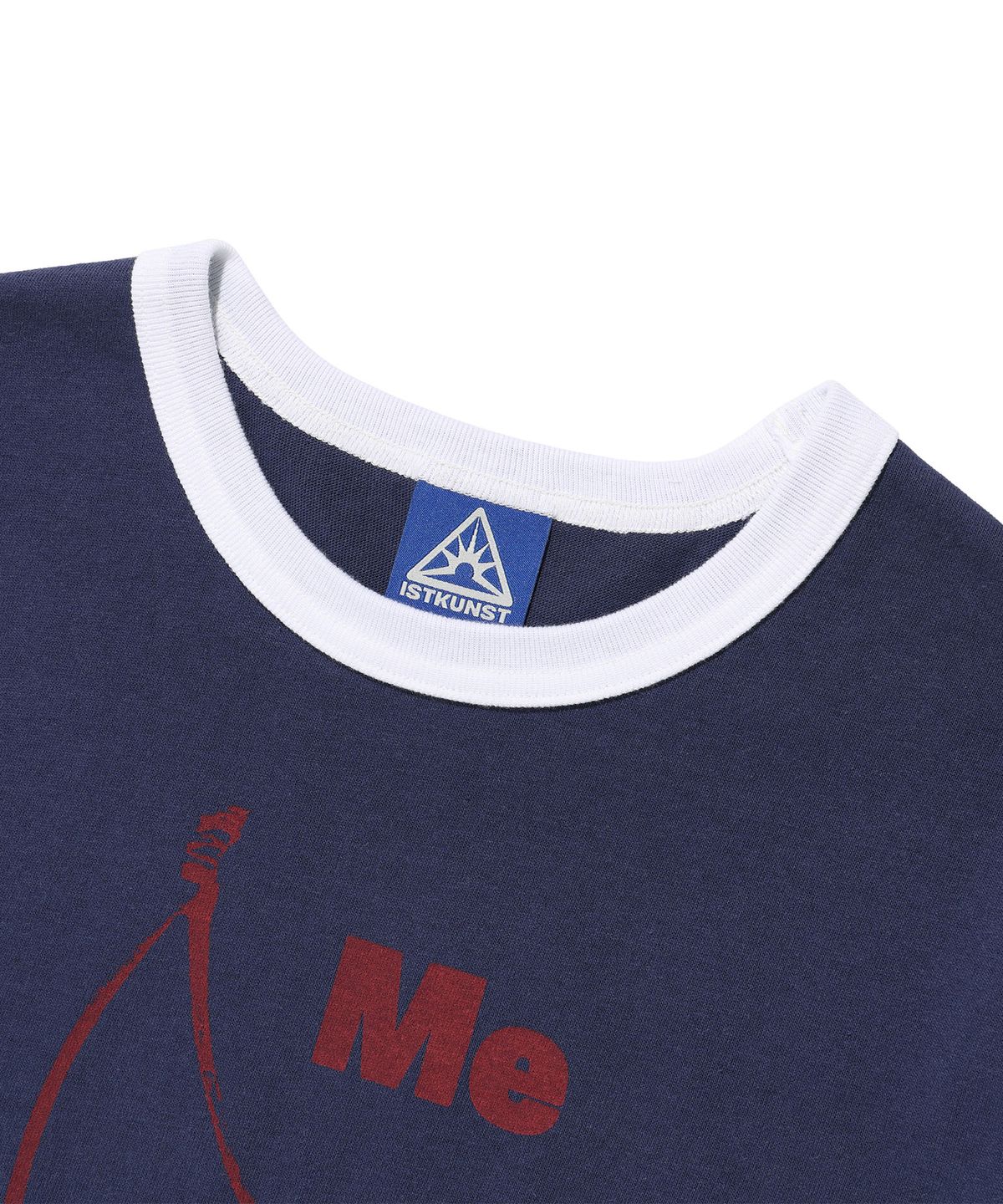이스트쿤스트(ISTKUNST) CHERRY CROP RINGER TEE_NAVY(IK2FMFT527A)