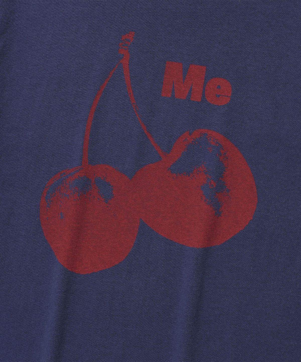 이스트쿤스트(ISTKUNST) CHERRY CROP RINGER TEE_NAVY(IK2FMFT527A)