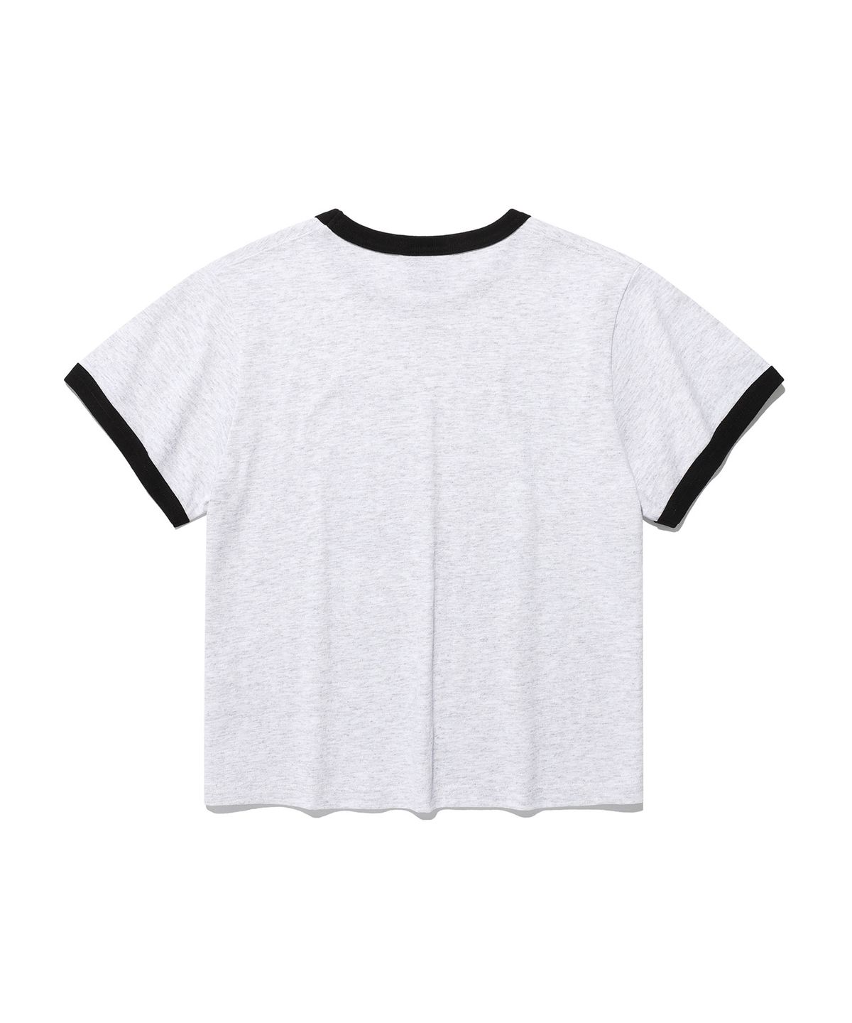이스트쿤스트(ISTKUNST) CHERRY CROP RINGER TEE_LIGHT GREY(IK2FMFT527A)