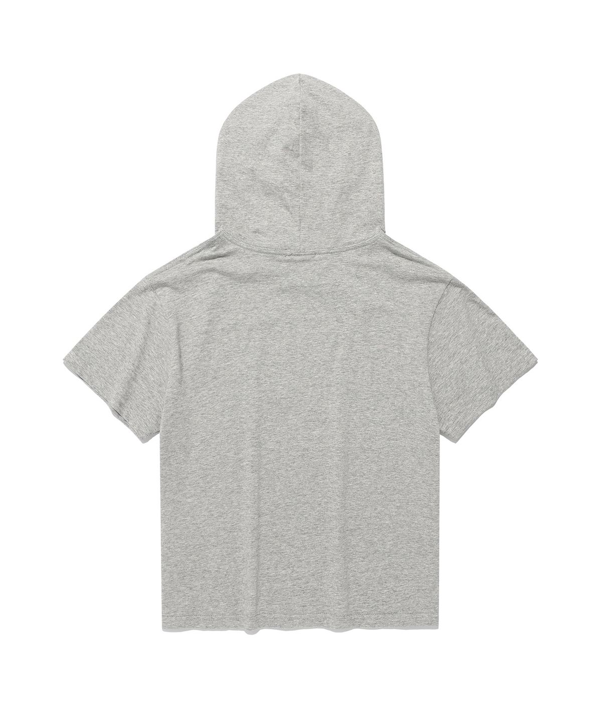 이스트쿤스트(ISTKUNST) STICKER HOODED CROP TEE_GREY(IK2FMFT526A)