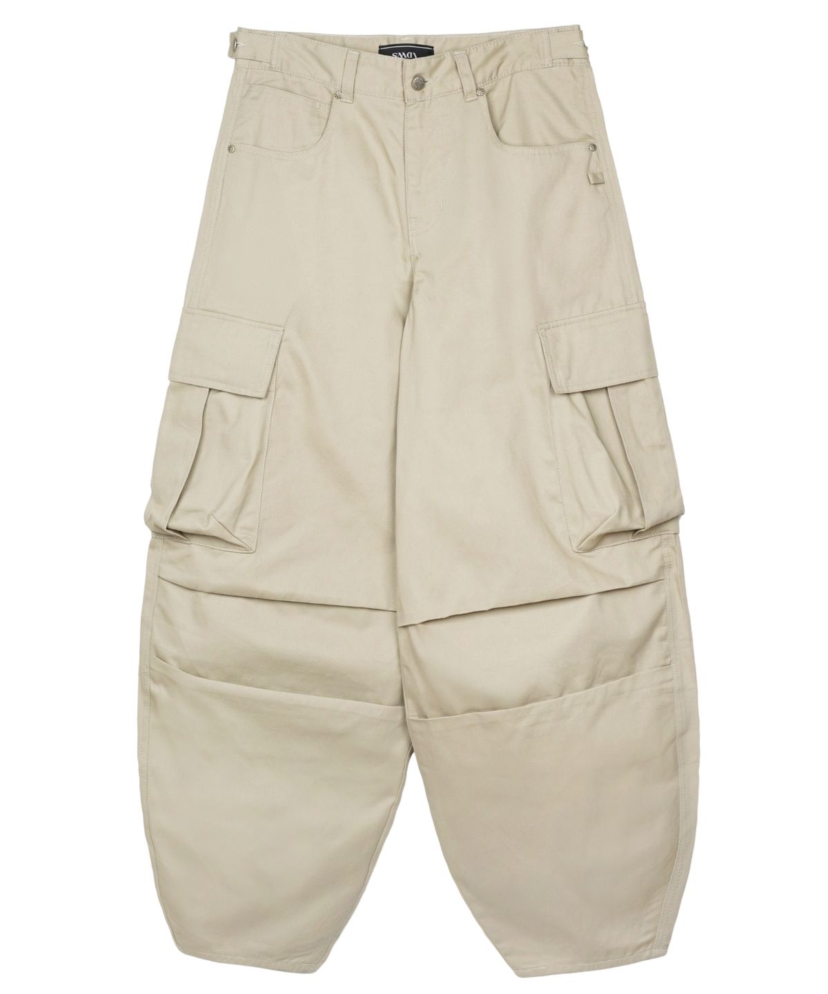 아이돈워너셀(IDWS) Andy Twill Balloon Cargo Pants Beige
