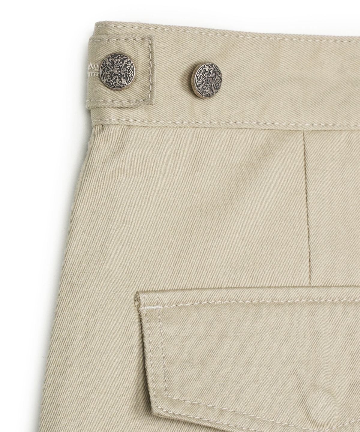 아이돈워너셀(IDWS) Andy Twill Balloon Cargo Pants Beige