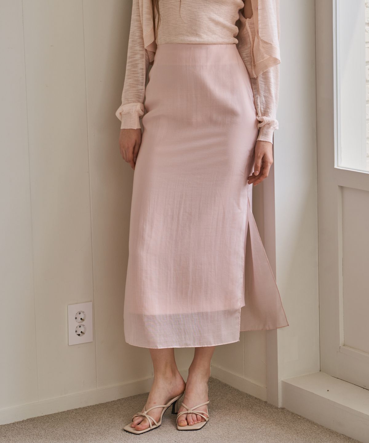 플로브(FLOVE) SHEER SKIRT VERSION 3_PK