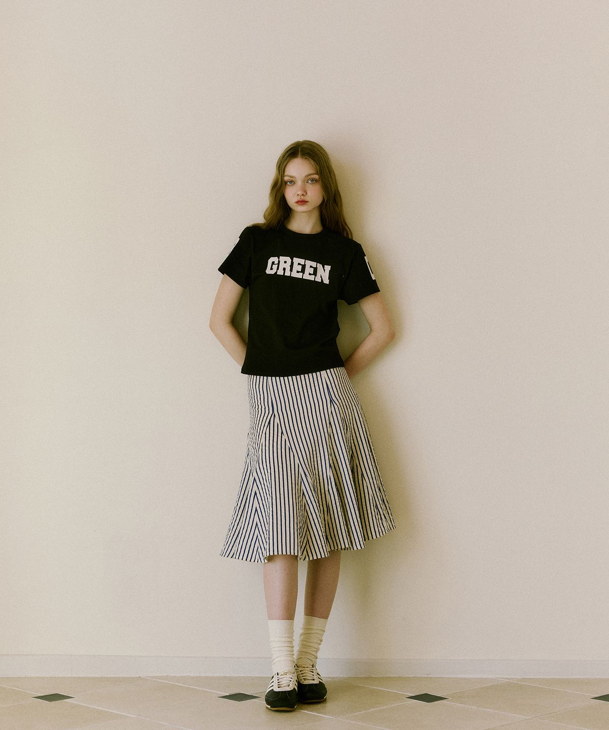 그린버터(GREENBUTTER) GB Logo Tee (Black)