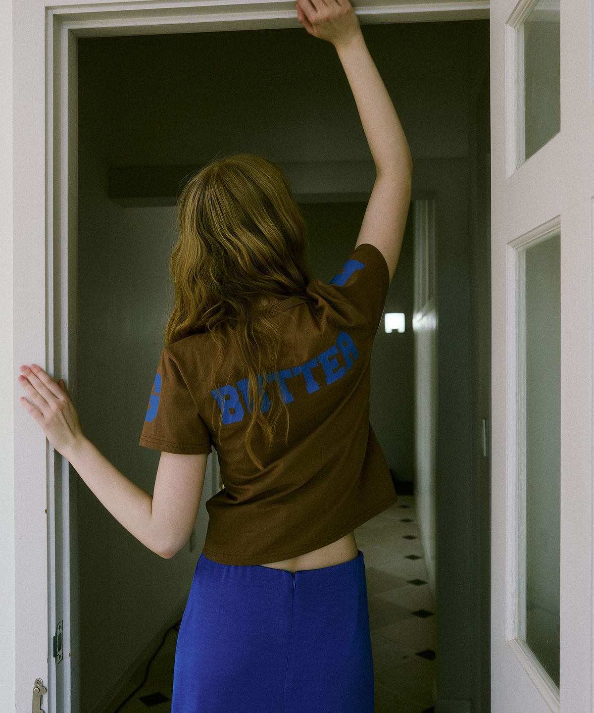 그린버터(GREENBUTTER) GB Logo Tee (Brown)