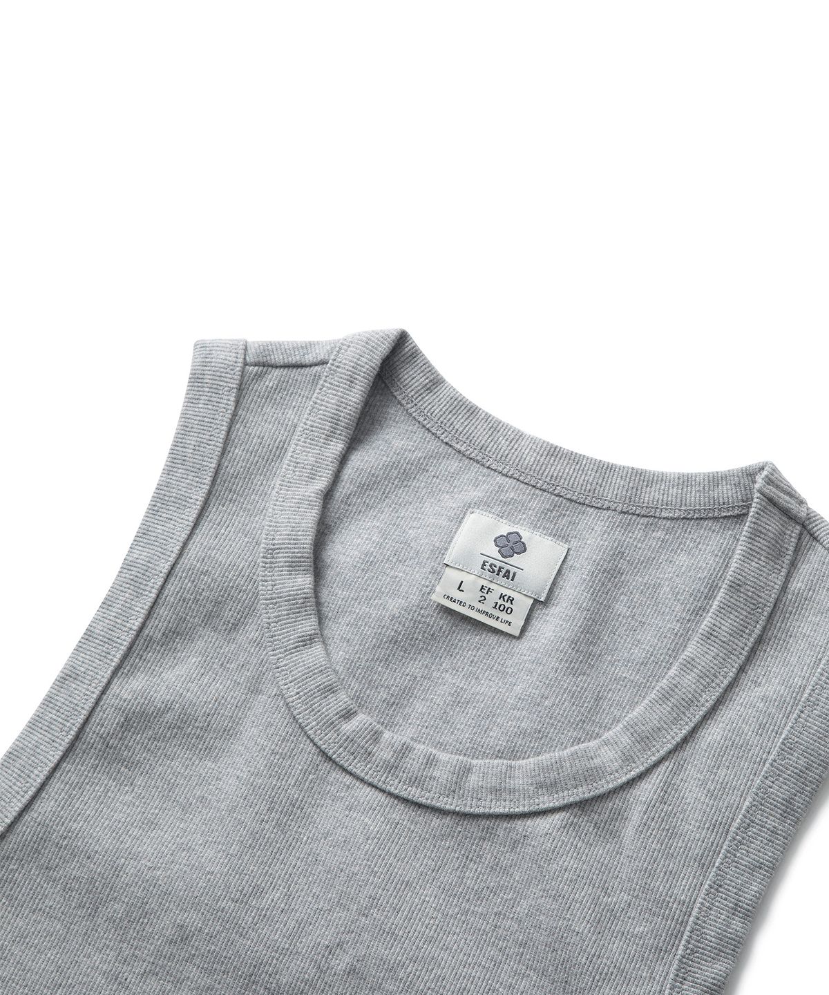 에스파이(ESFAI) SLEEVELESS (MELANGE GREY)