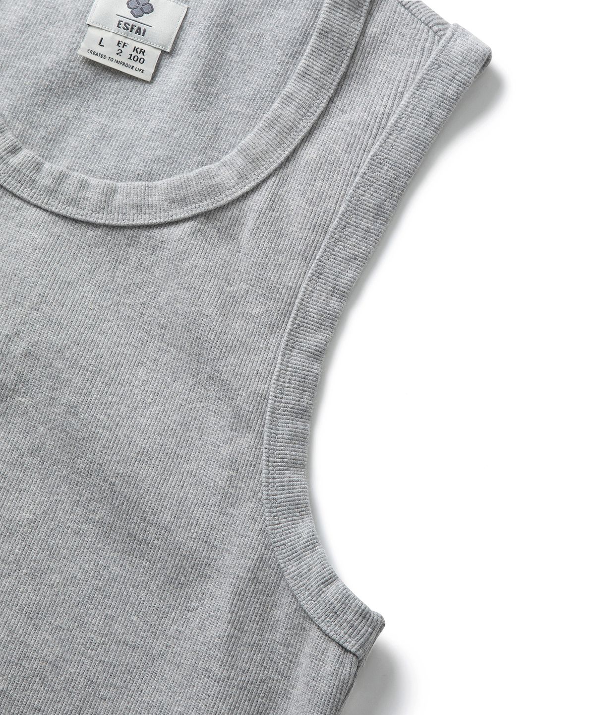 에스파이(ESFAI) SLEEVELESS (MELANGE GREY)