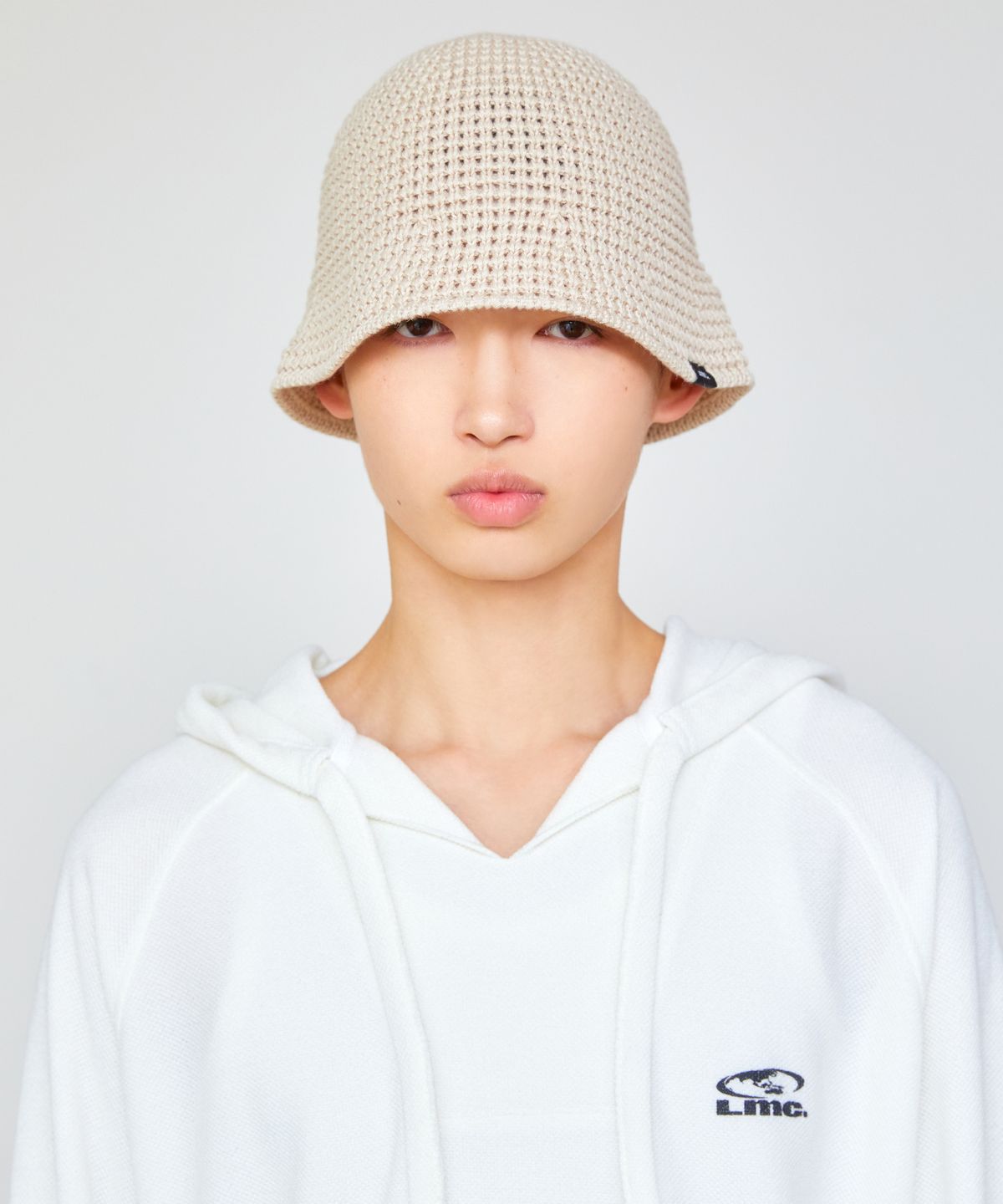 엘엠씨(LMC) CROCHET BUCKET HAT natural