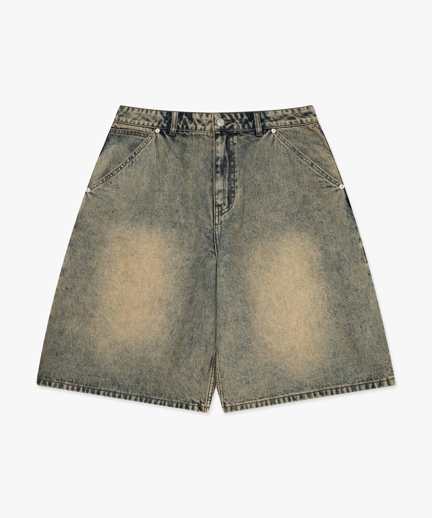 ★2024SS新作★LMC★BRUSH WASHED DENIM CARPENTER SHORTS BRUSH WASHED DENIM CARPENTER SHORTS black - LMC | 60