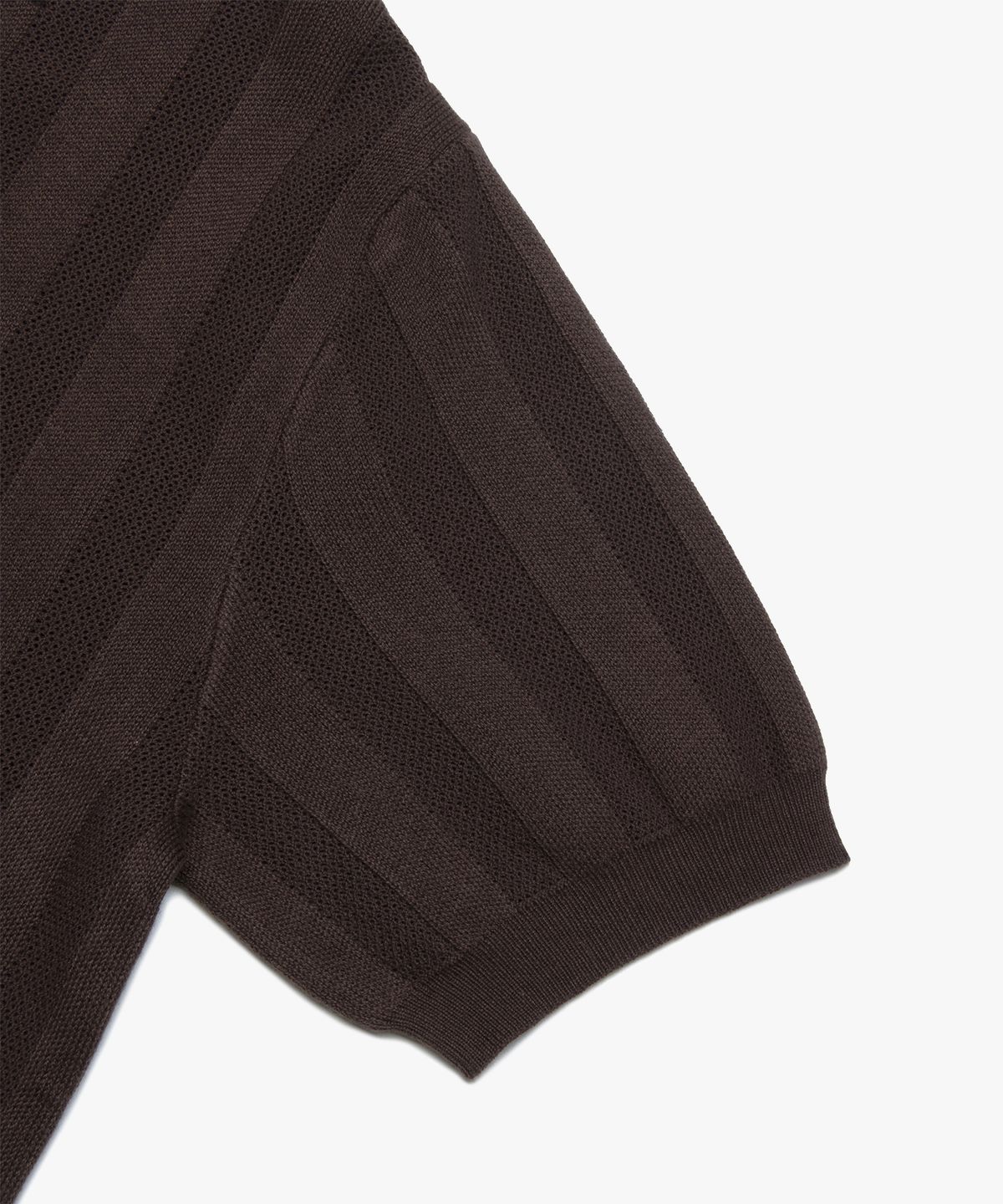 엘엠씨(LMC) MESH KNIT POLO SHIRT brown