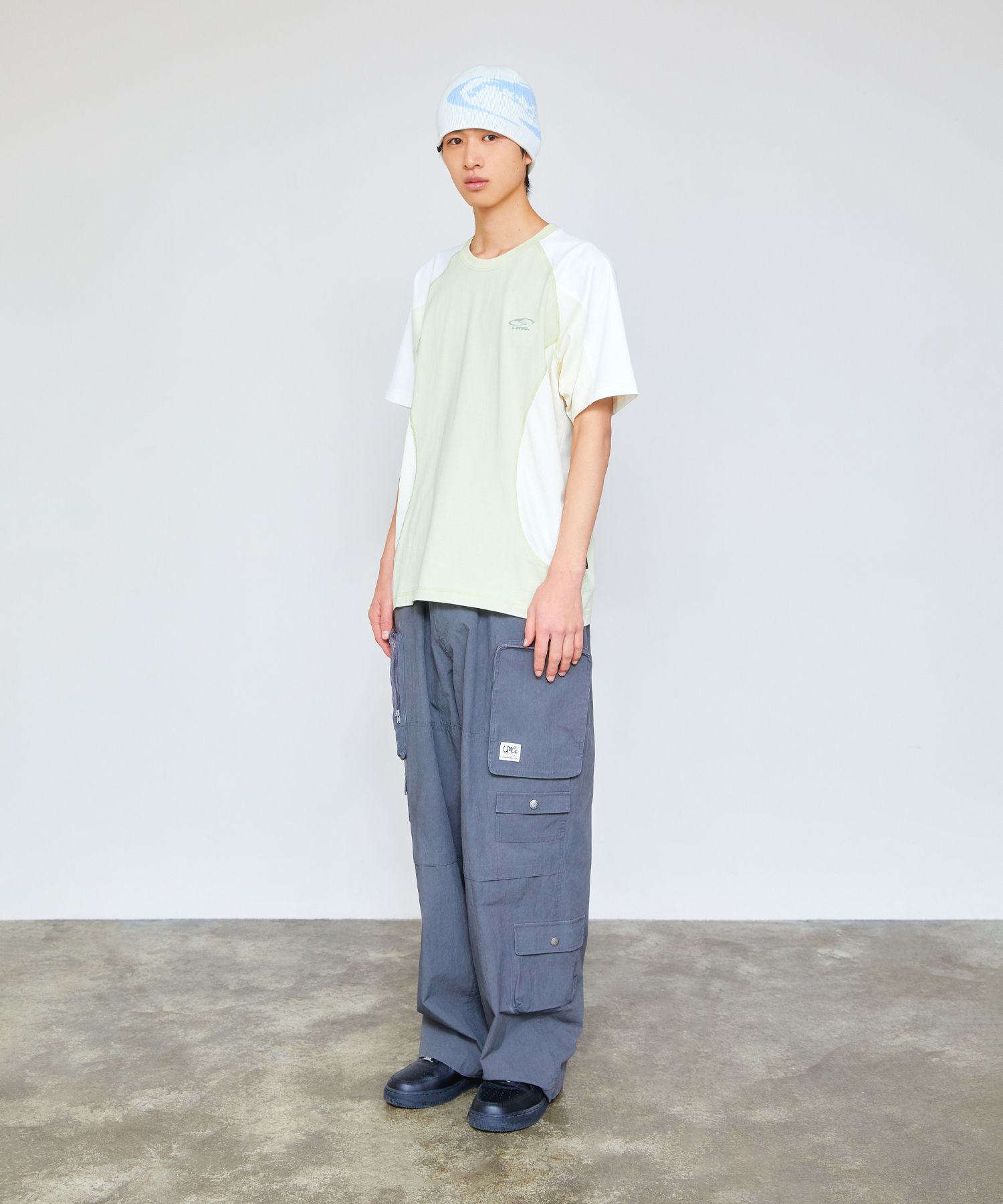 Tシャツ・カットソー LMC CURVED LINE TEE white 0LM45STS703WHT CURVED LINE TEE white - LMC | 엘엠씨