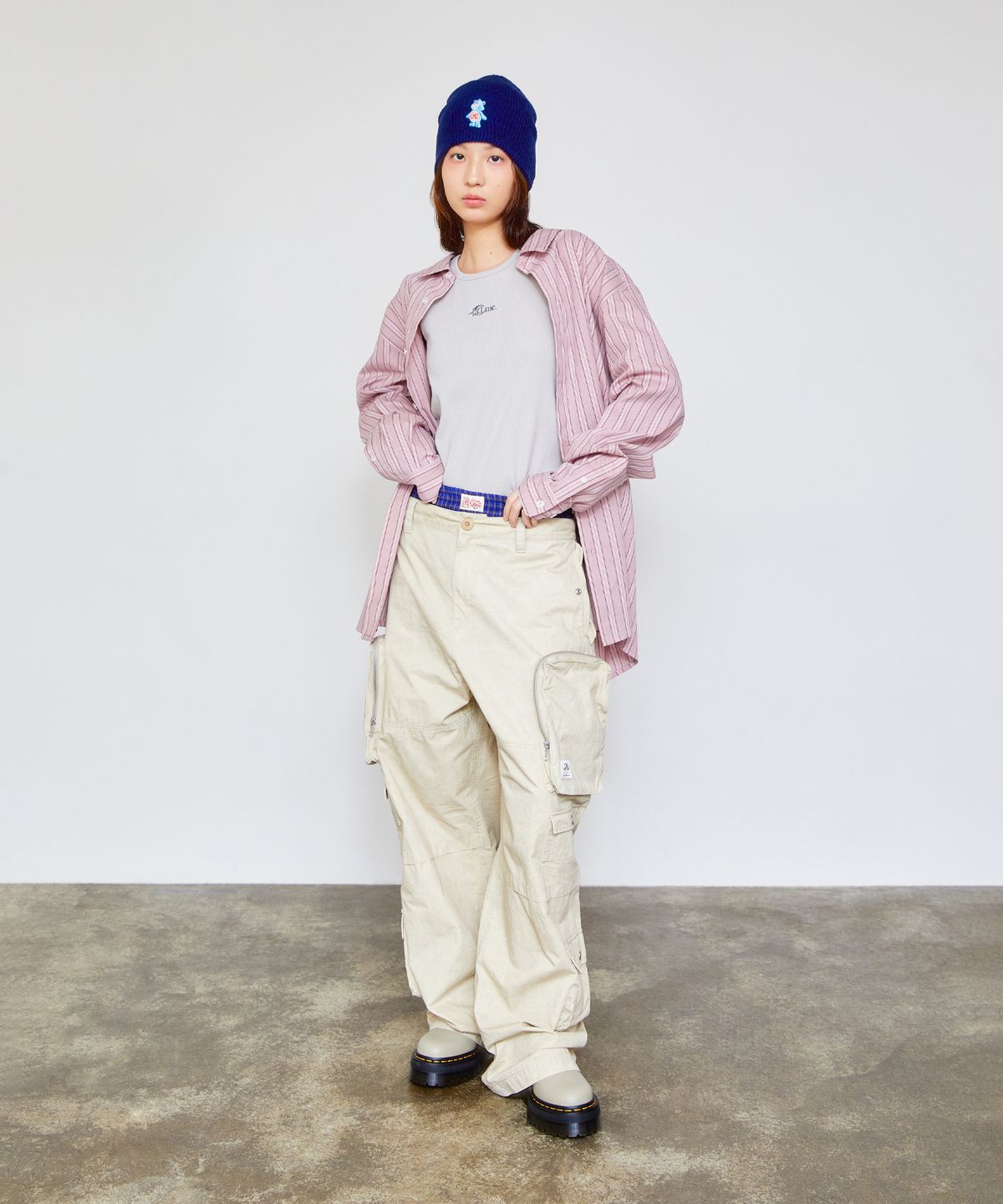 엘엠씨(LMC) NEW CLASSIC LOGO SHEER SHIRT pink