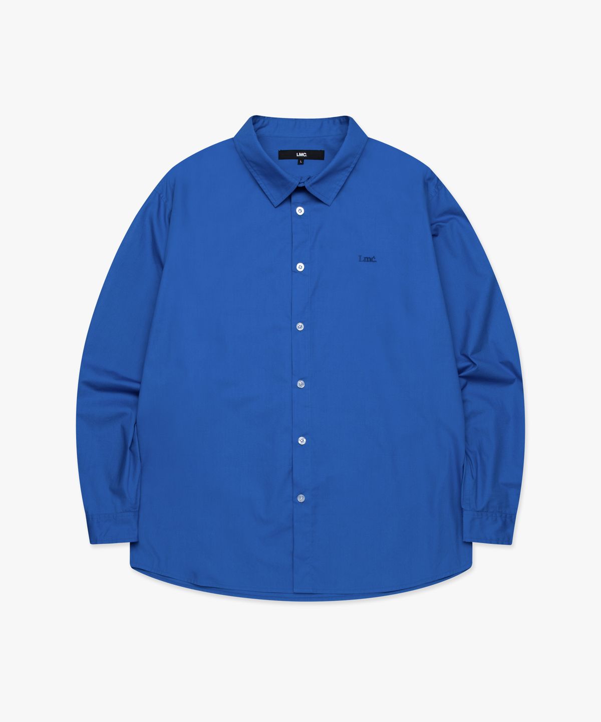 엘엠씨(LMC) NEW CLASSIC LOGO SHEER SHIRT blue