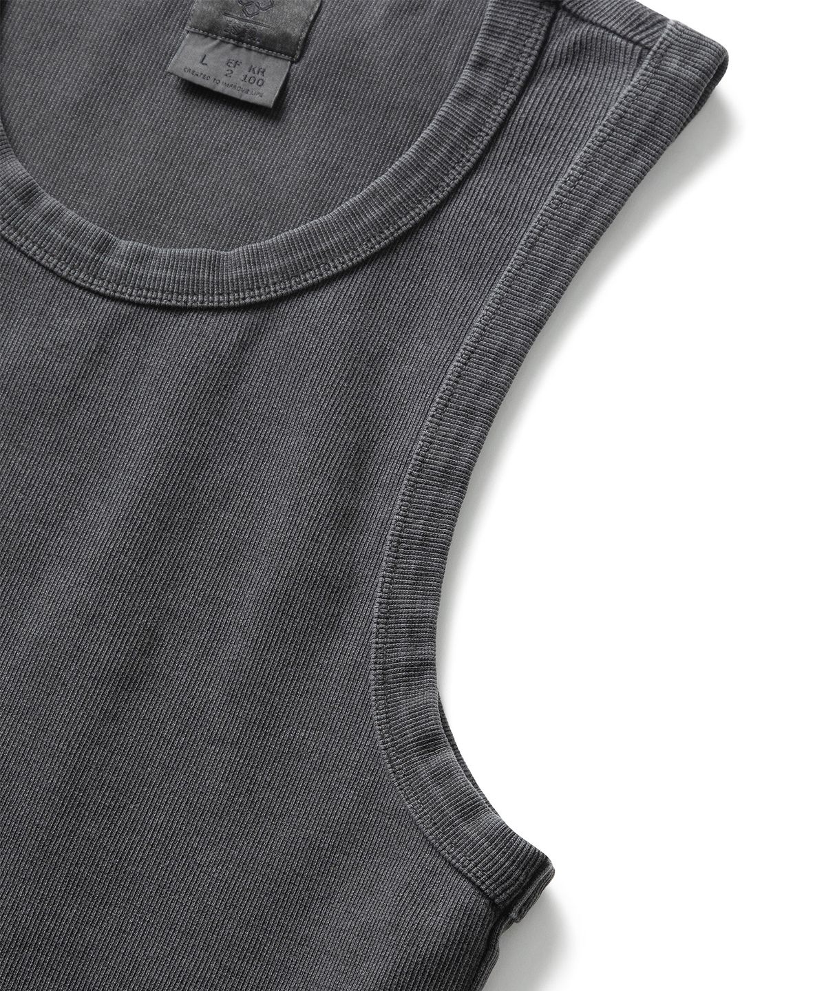 에스파이(ESFAI) VTG SLEEVELESS (CHARCOAL)