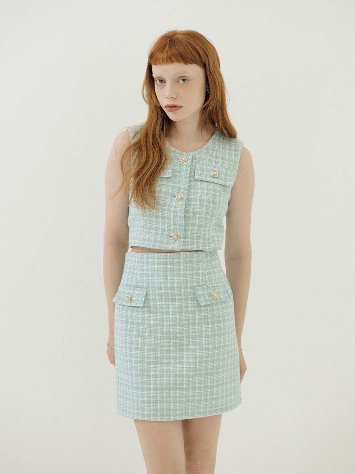 비아락테아(VIA LACTEA) Tweed Mini Skirt