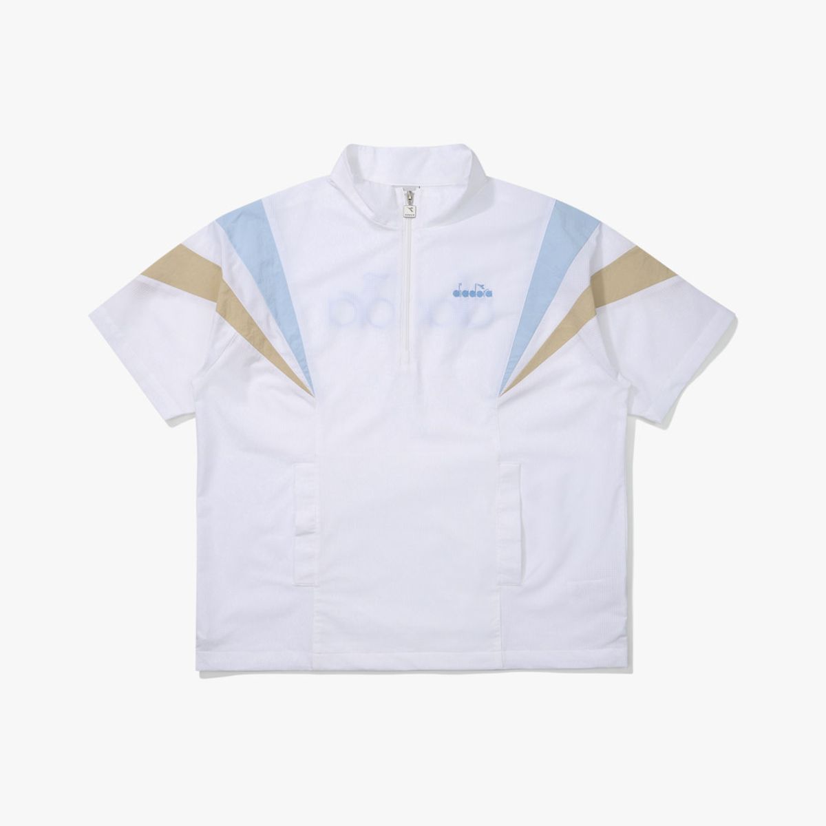 디아도라(diadora) 그랜드슬램 에어리 하프 반팔 아노락 BLUE