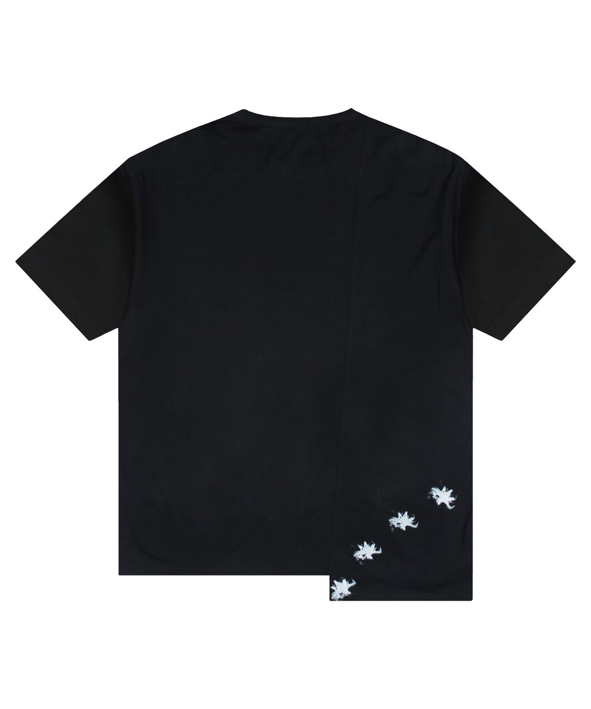엑스톤즈(XTONZ) XTT143 시퀀스 언발란스 티셔츠 (BLACK)