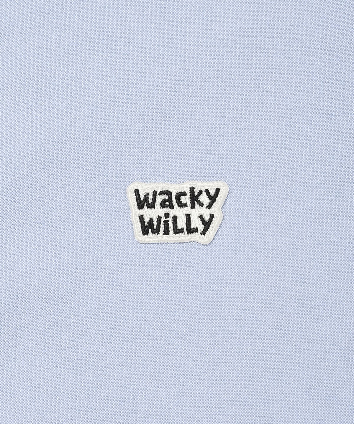 와키윌리(WACKY WILLY) 와펜 옥스포드 반팔 셔츠 블루