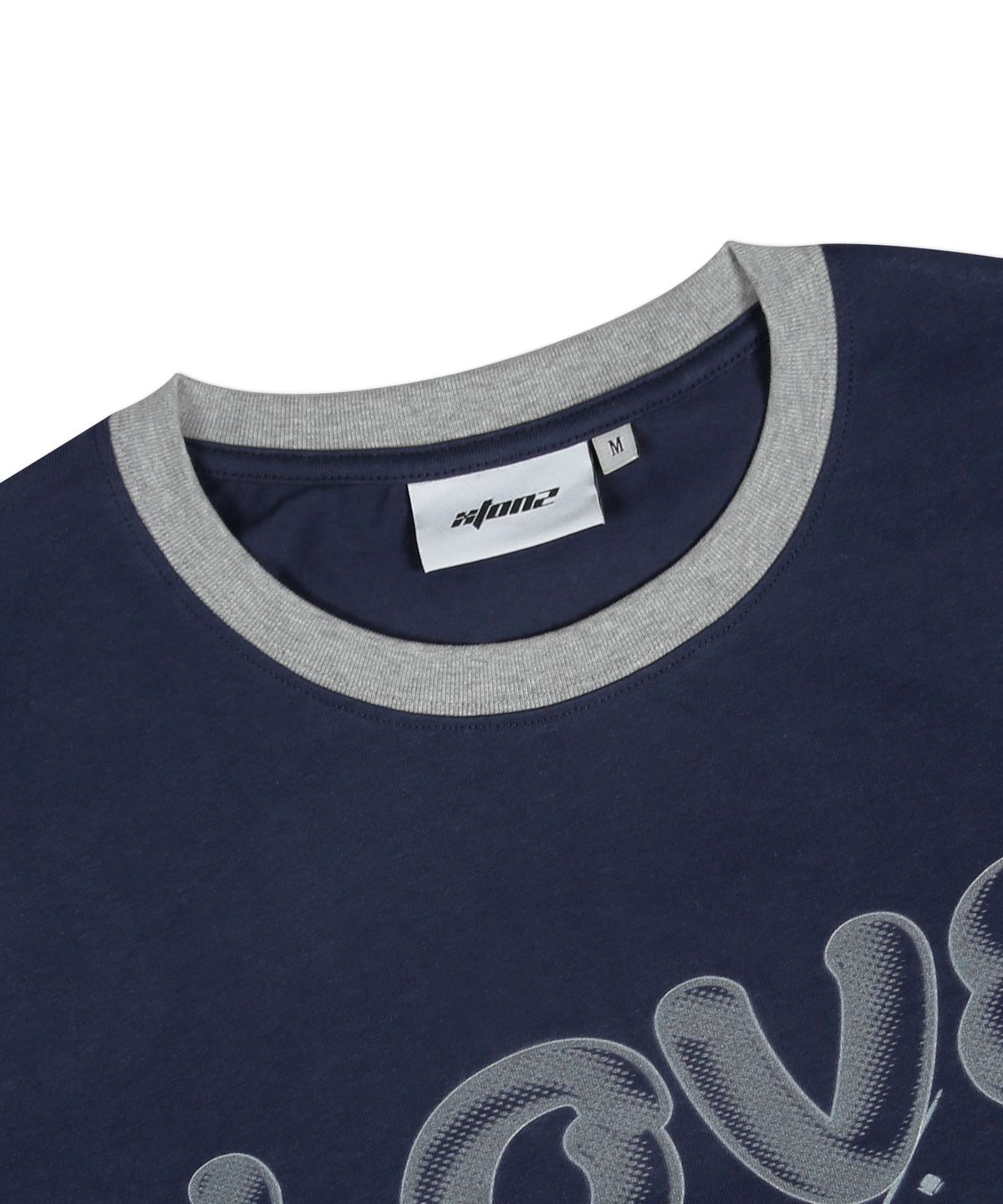 엑스톤즈(XTONZ) XTT137 피어스 베이식 링거 티셔츠 (NAVY)