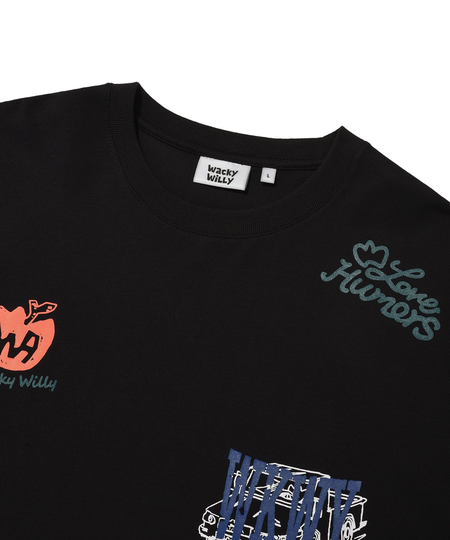 【WACKY WILLY】Sketch graphic short sleeve t-shirt R6499 WhatitisNt Wacky Willy logo Short Sleeve 2 PACK – Dot & Line