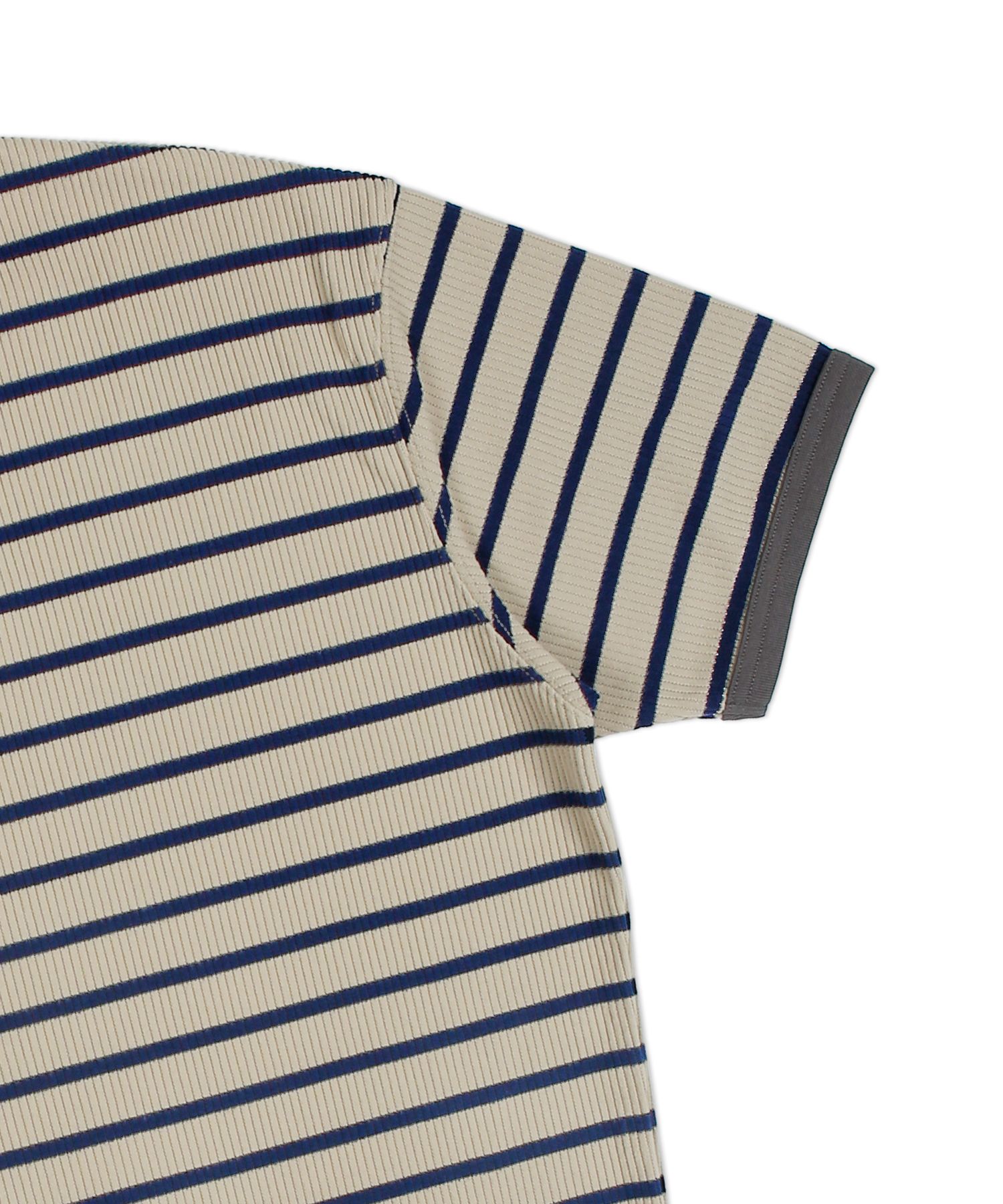 ★XTONZ★ XTT133 Curve Stripe Henley Neck T-Shirt MOCHA MUSINSA | XTONZ XTT133 Curve Stripe Henley Neck T-Shirt (MOCHA)