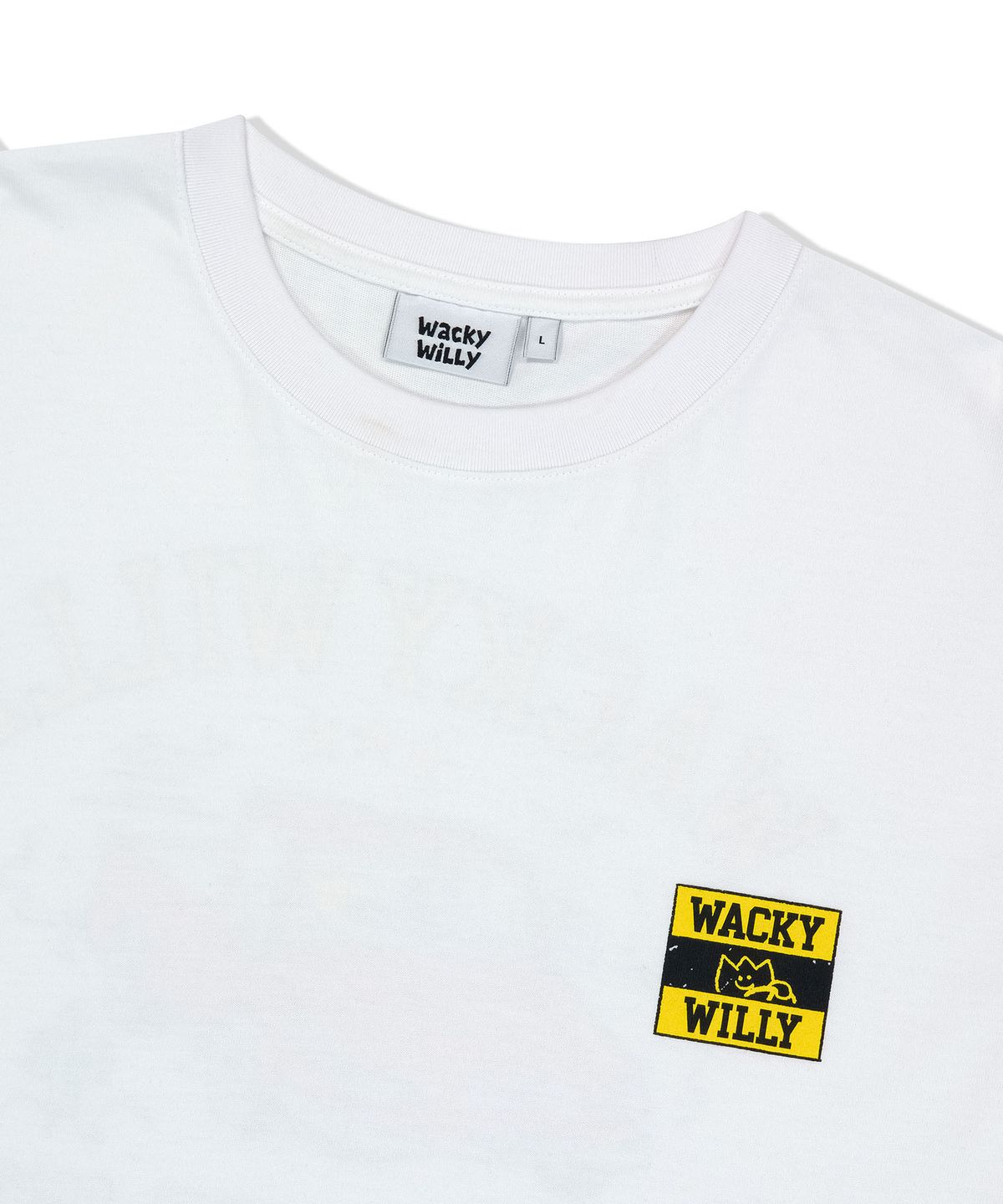 와키윌리(WACKY WILLY) 키키 드라이빙 그래픽 반팔 티셔츠 화이트