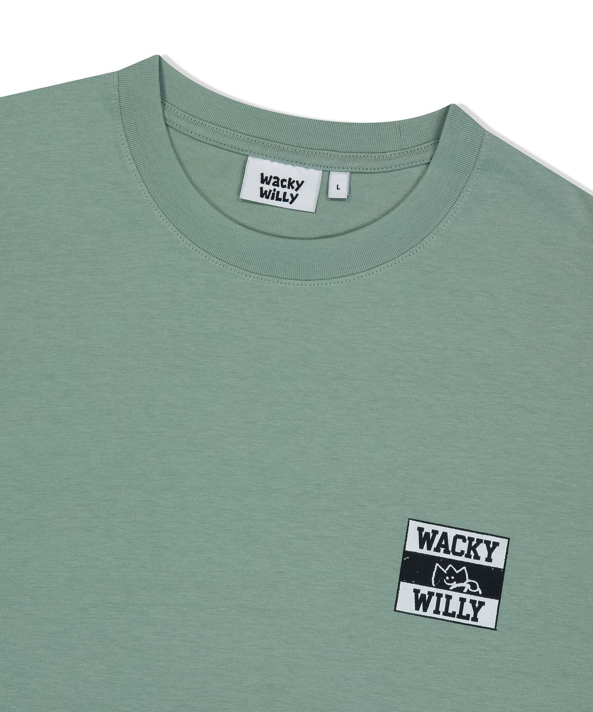 와키윌리(WACKY WILLY) 키키 드라이빙 그래픽 반팔 티셔츠 그린