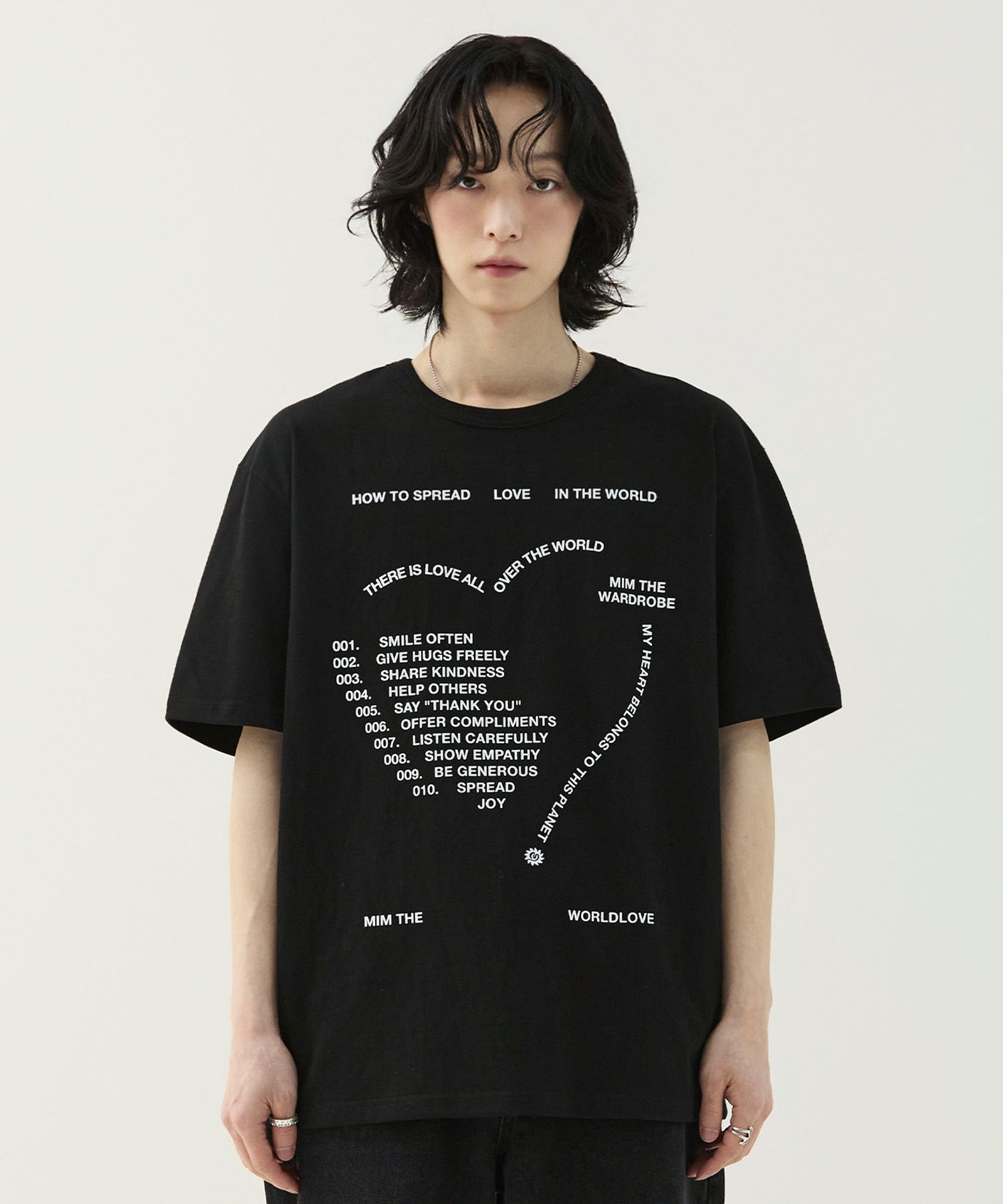 【MIMTHEWARDROBE】 Love letter t-shirt / 追跡付 MUSINSA公式 | MIMTHEWARDROBE Love Letter T-Shirt_White