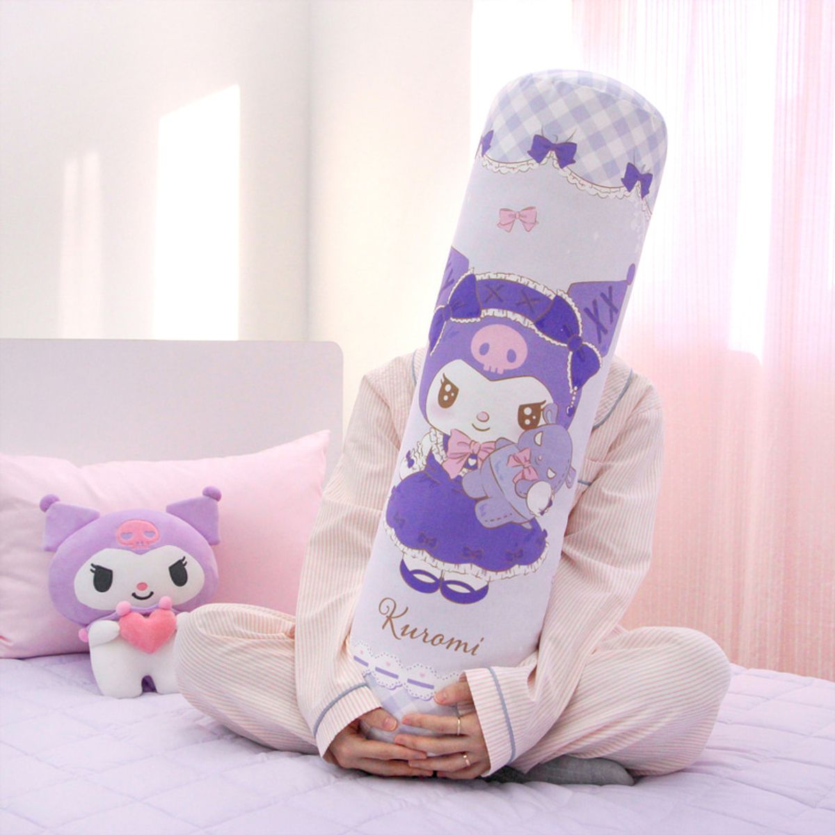 나라홈데코(NARAHOMEDECO) 산리오 쿠로미 원형바디필로우 블링